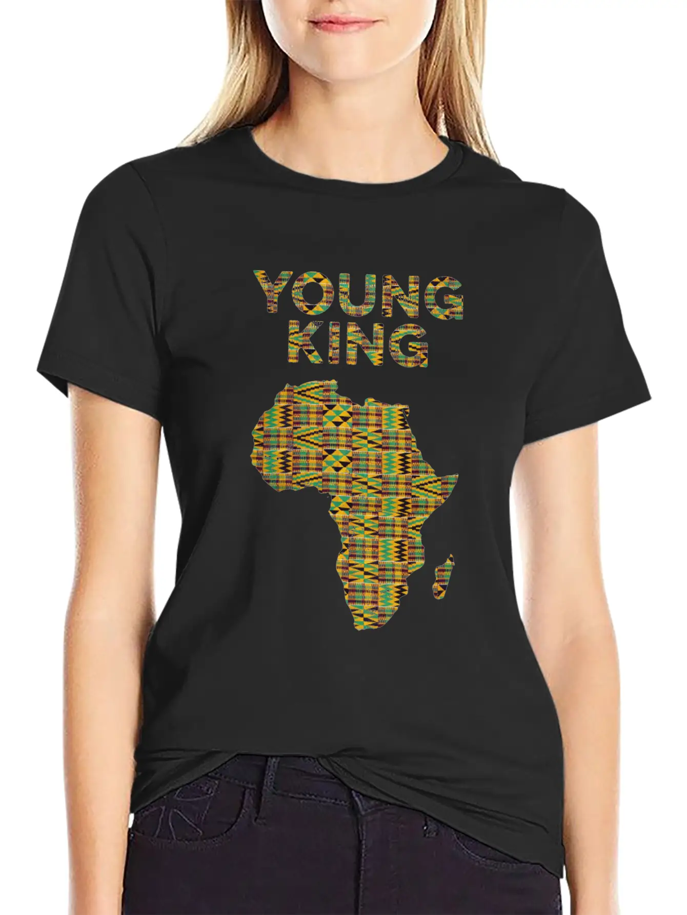 Cool Kente Cloth Art Kids Girls African Young King Unisex Casual T-Shirt – Clean Design For Daily Comfort