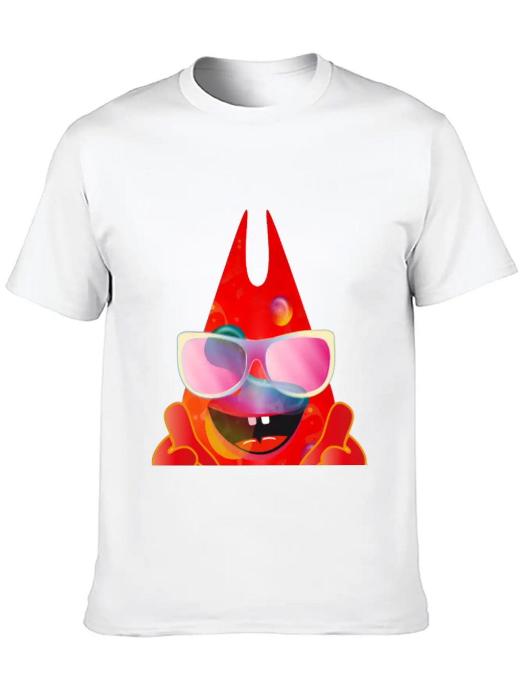 Cool Laughing Lava Lamp Devil With Sunglasses Timeless Short Sleeve Tee – Comfy And Minimalist Design