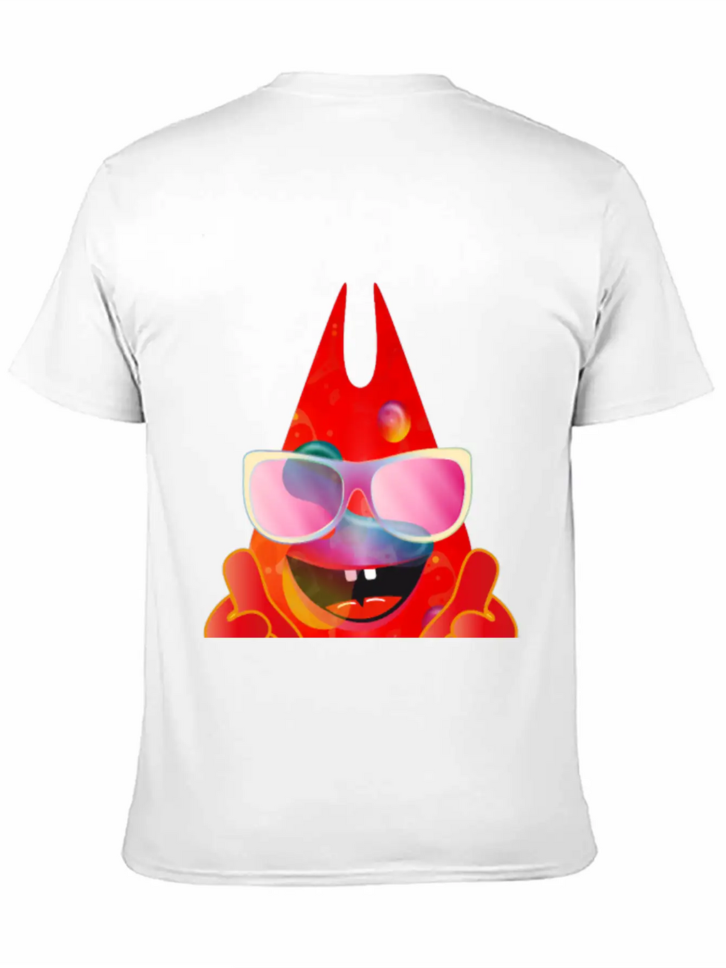 Cool Laughing Lava Lamp Devil With Sunglasses Timeless Short Sleeve Tee – Comfy And Minimalist Design