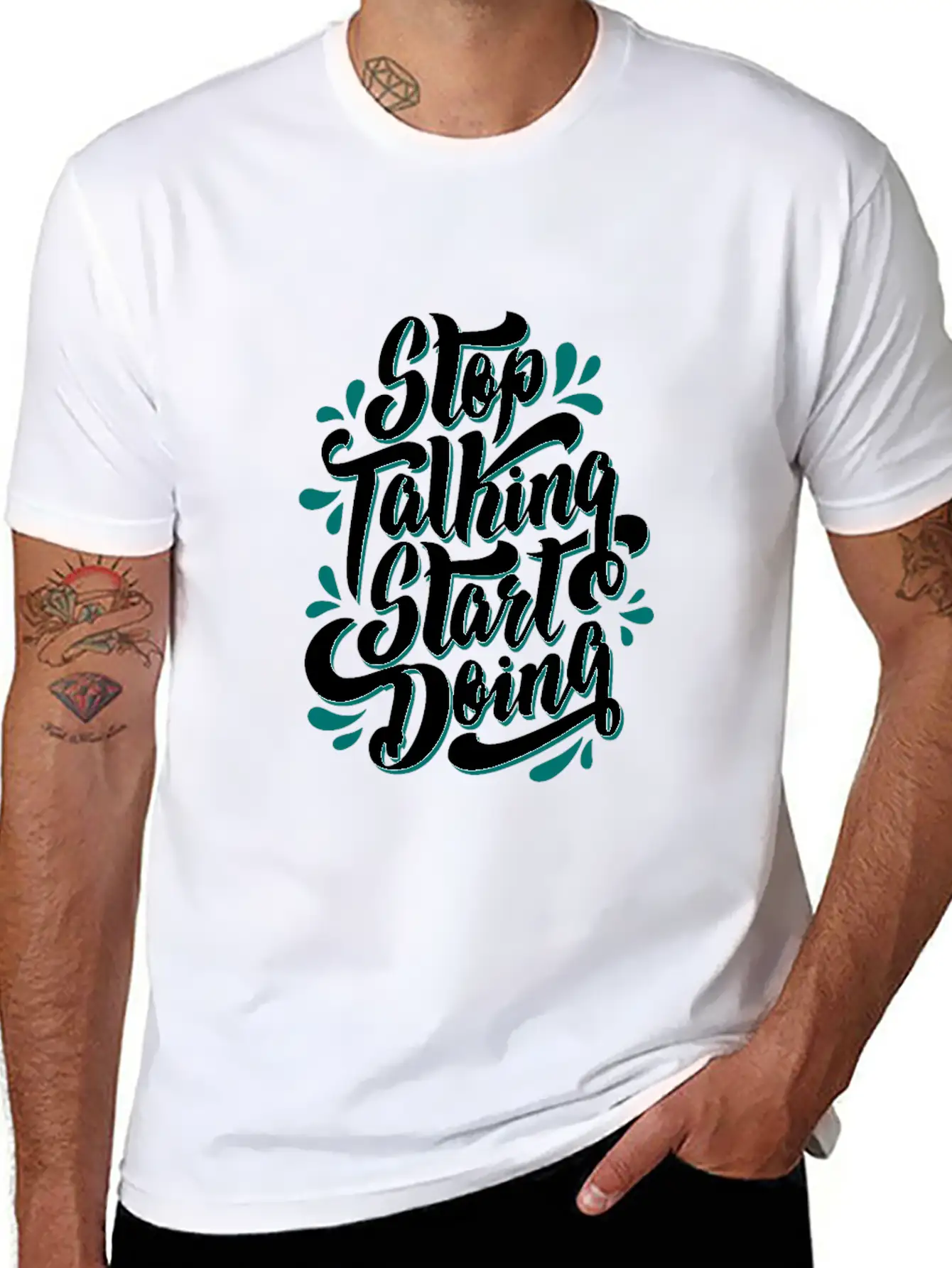 Cool Motivation Graphic Quote Design Shirt Basic Graphic T-Shirt – Daily Comfort In Soft Cotton