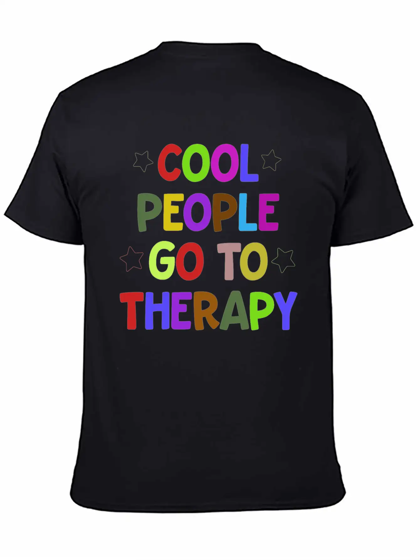 Cool People Go To Therapy Mental Health Fun Gift Relaxed Everyday Tee – Lightweight And Durable Cotton
