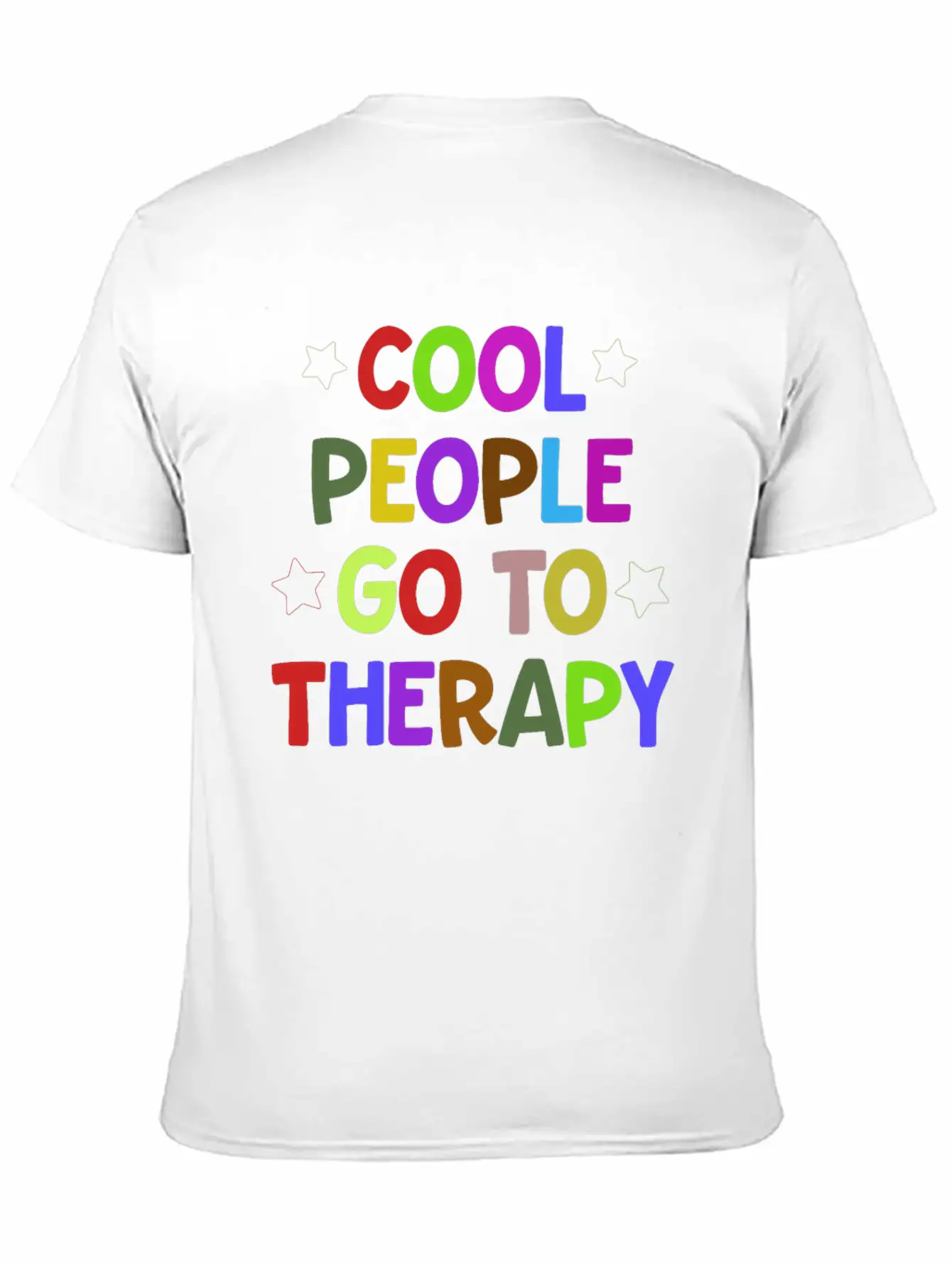 Cool People Go To Therapy Mental Health Fun Gift Relaxed Everyday Tee – Lightweight And Durable Cotton
