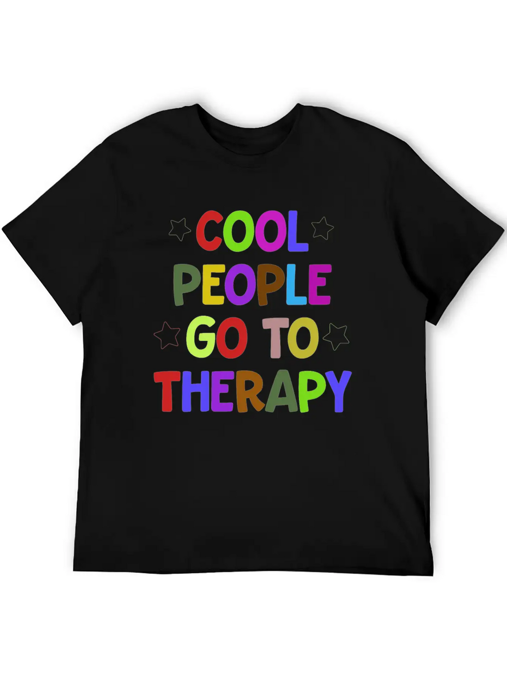 Cool People Go To Therapy Mental Health Fun Gift Relaxed Everyday Tee – Lightweight And Durable Cotton