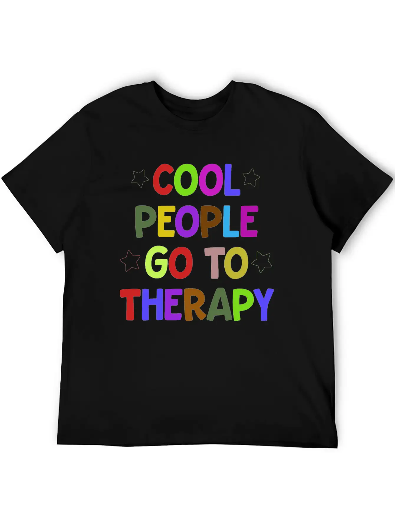 Cool People Go To Therapy Mental Health Fun Gift Relaxed Everyday Tee – Lightweight And Durable Cotton