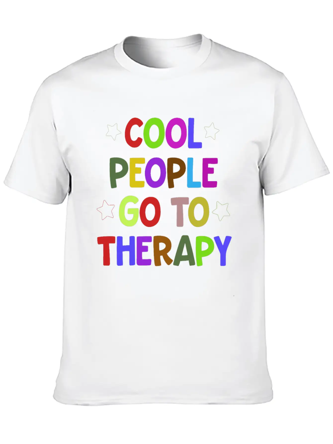 Cool People Go To Therapy Mental Health Fun Gift Relaxed Everyday Tee – Lightweight And Durable Cotton