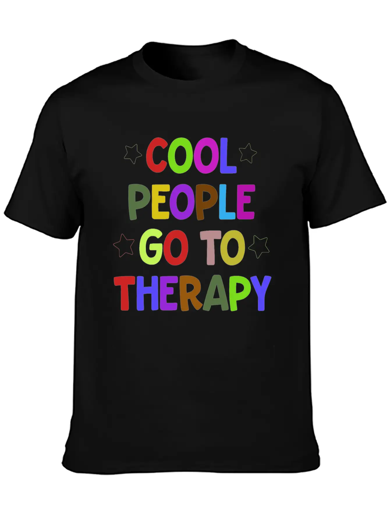 Cool People Go To Therapy Mental Health Fun Gift Relaxed Everyday Tee – Lightweight And Durable Cotton