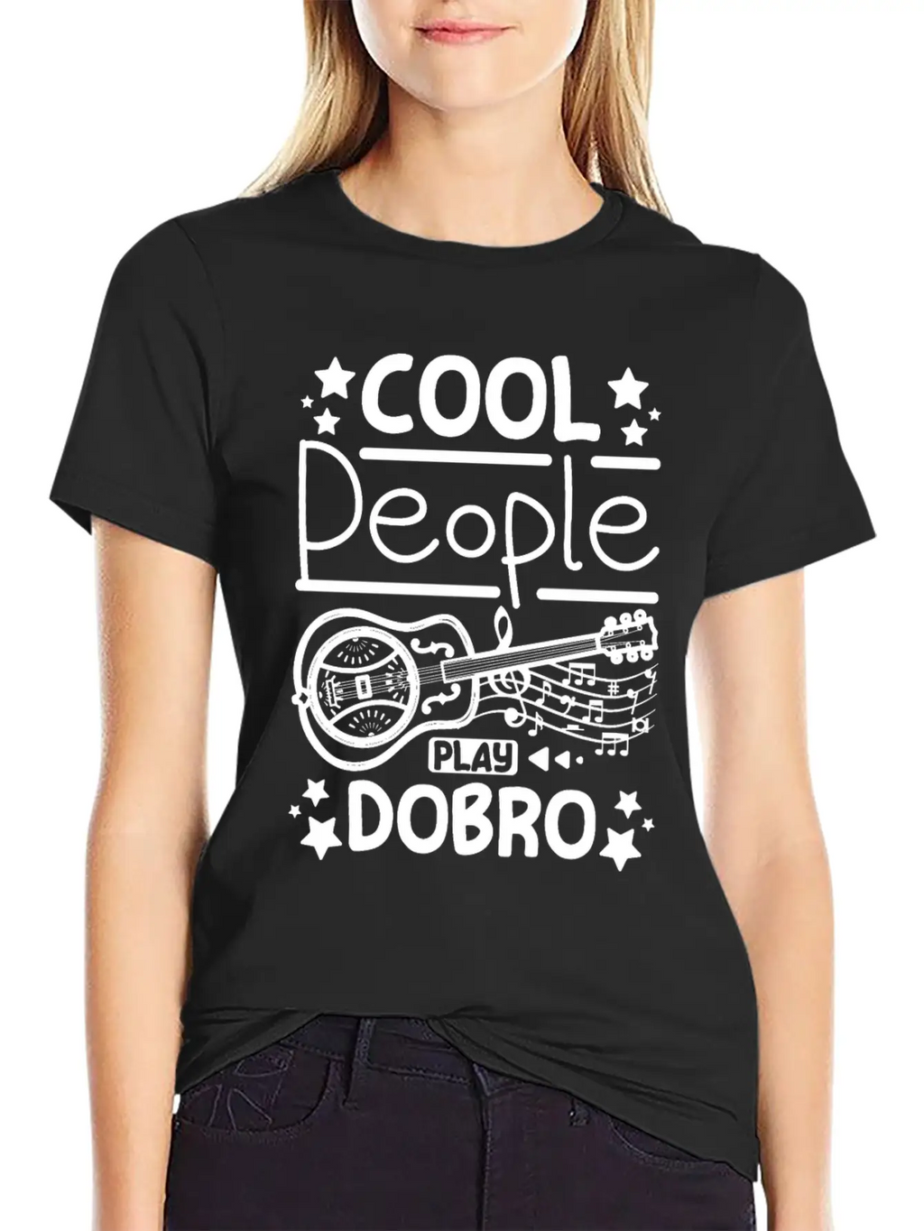 Cool People Play Dobro Resonator Guitar Breathable Graphic T-Shirt – Perfect For Casual Days
