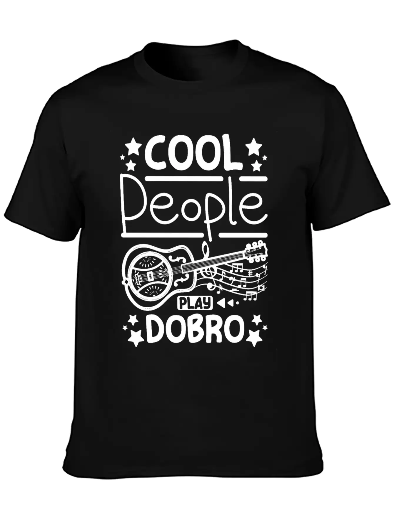 Cool People Play Dobro Resonator Guitar Breathable Graphic T-Shirt – Perfect For Casual Days
