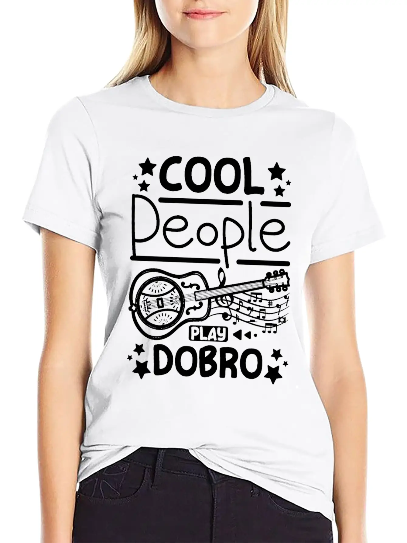 Cool People Play Dobro Resonator Guitar Breathable Graphic T-Shirt – Perfect For Casual Days
