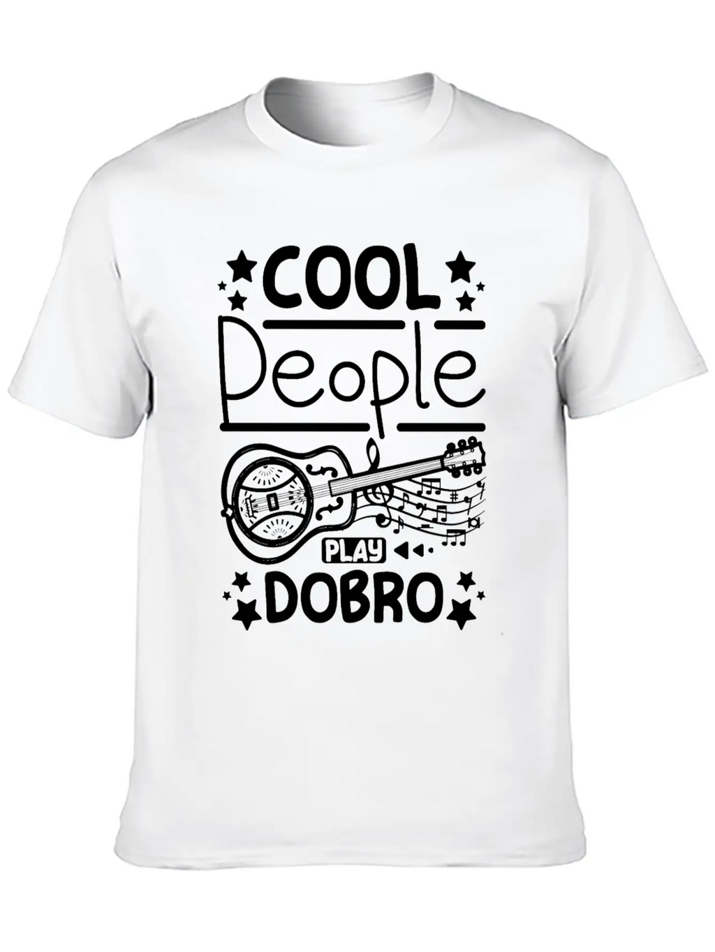 Cool People Play Dobro Resonator Guitar Breathable Graphic T-Shirt – Perfect For Casual Days