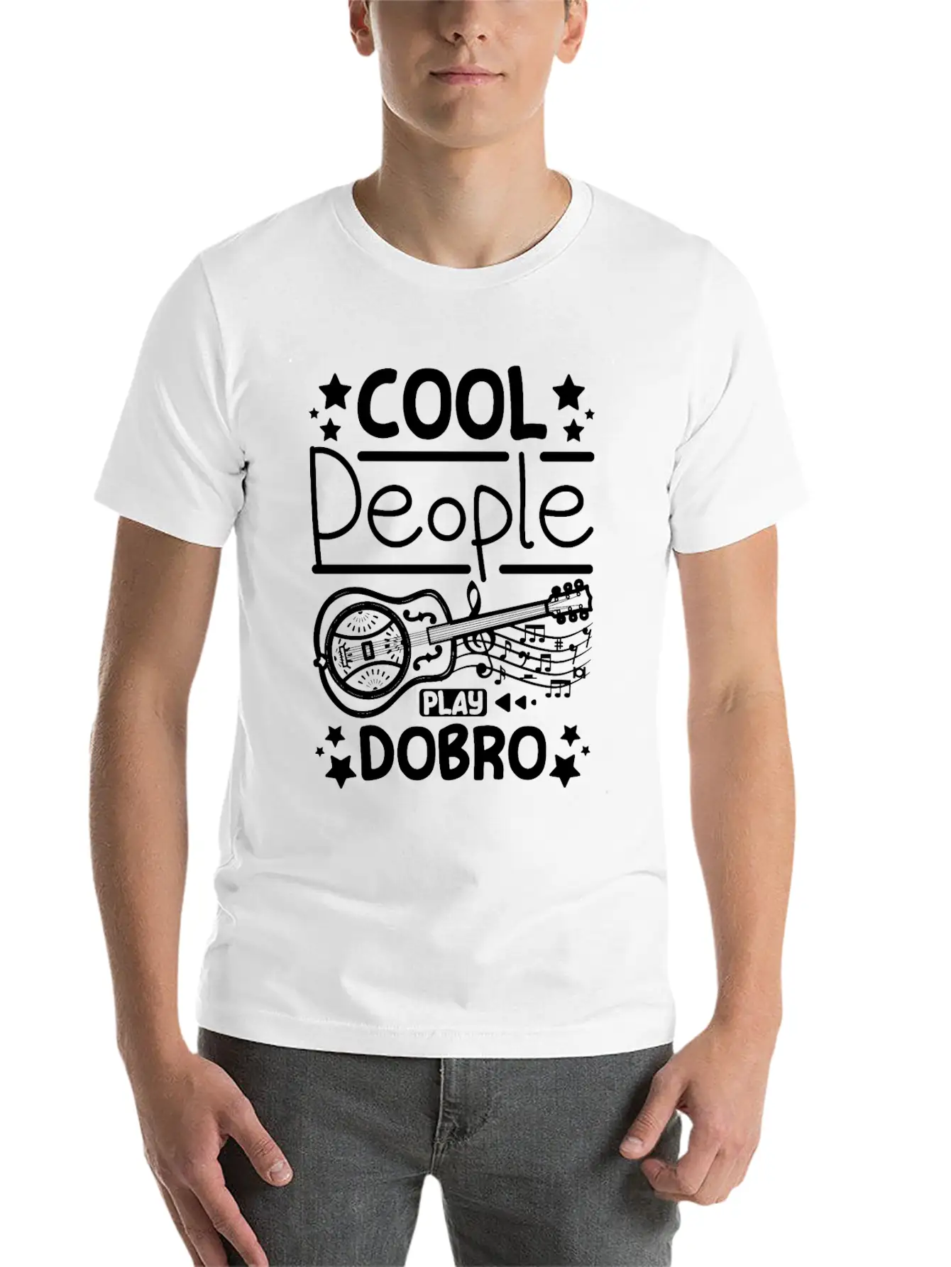 Cool People Play Dobro Resonator Guitar Breathable Graphic T-Shirt – Perfect For Casual Days