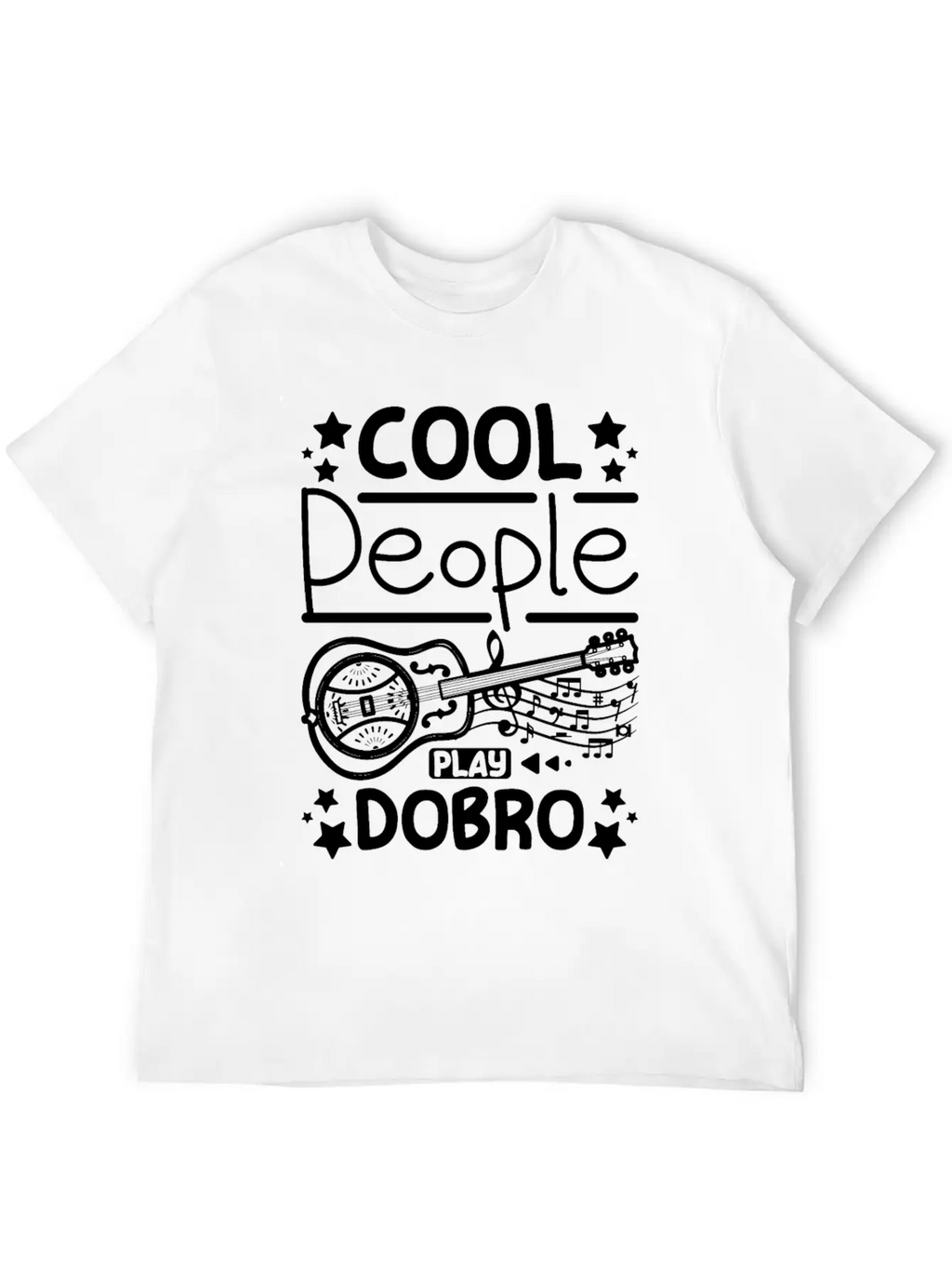 Cool People Play Dobro Resonator Guitar Breathable Graphic T-Shirt – Perfect For Casual Days