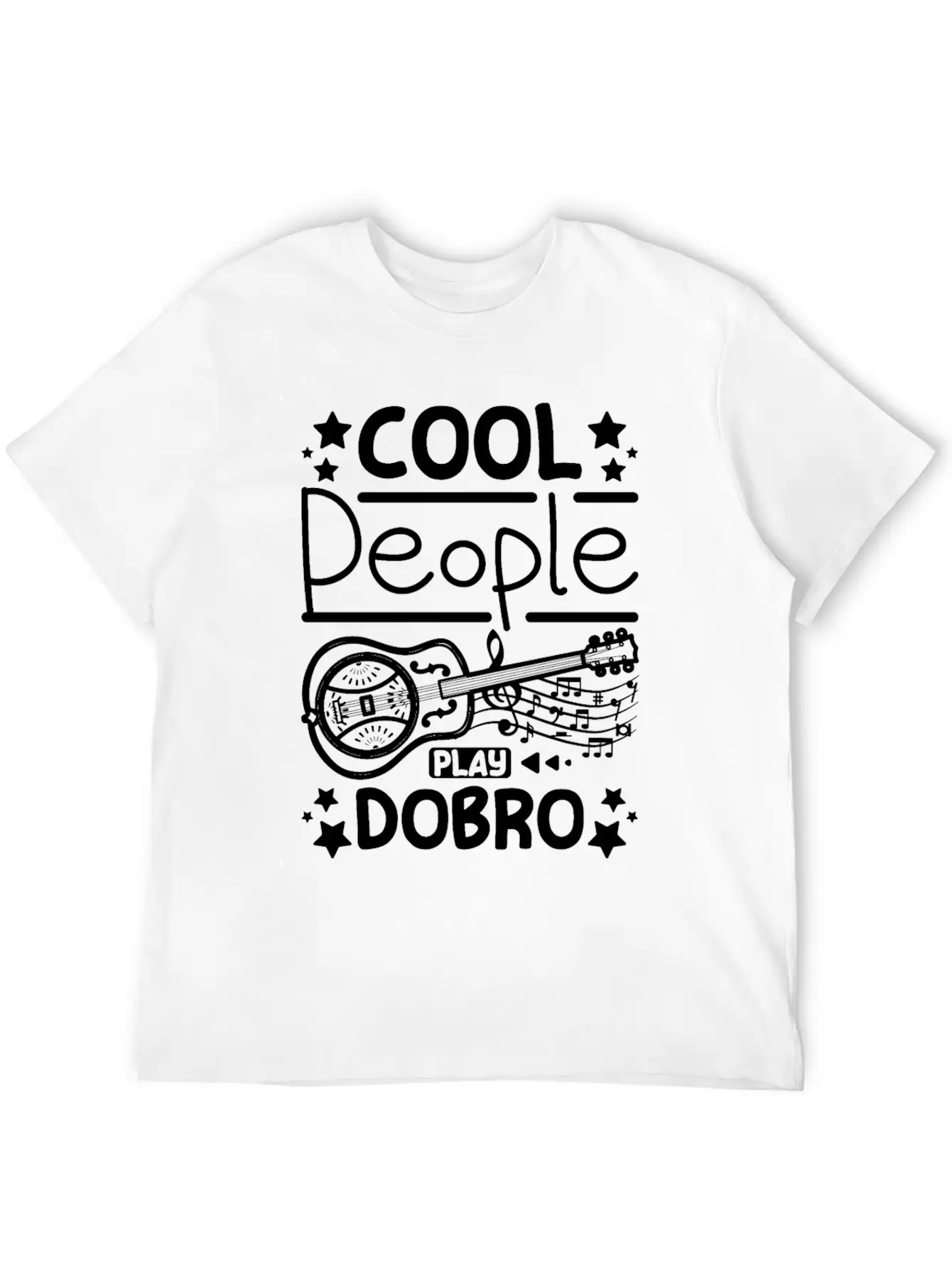 Cool People Play Dobro Resonator Guitar Breathable Graphic T-Shirt – Perfect For Casual Days