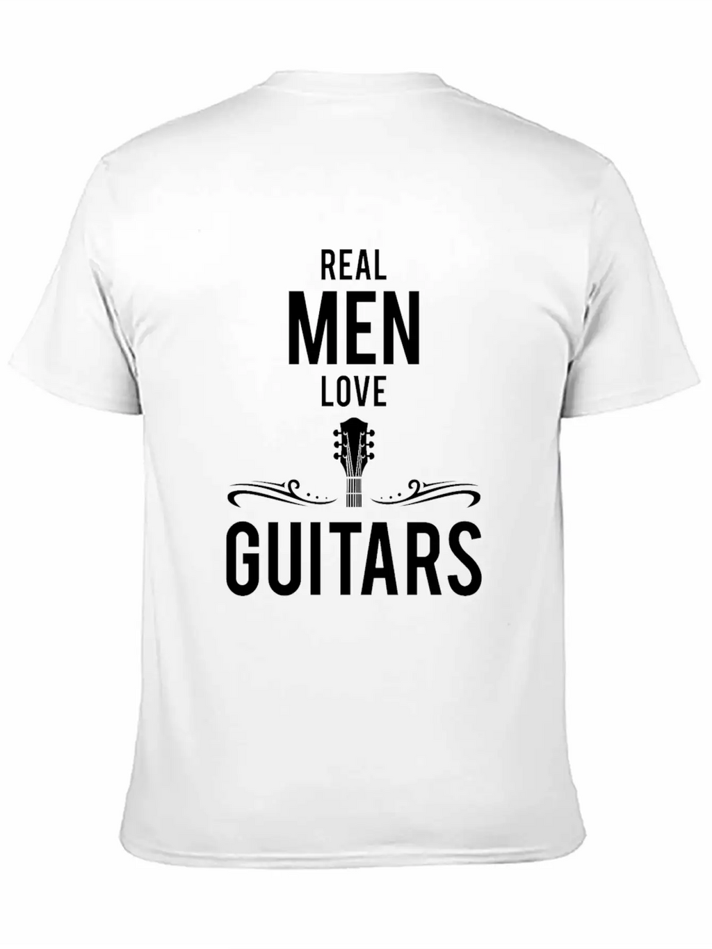 Cool Real Men Love Guitars Guitar Lovers Gift Relaxed Everyday Tee – Lightweight And Durable Cotton
