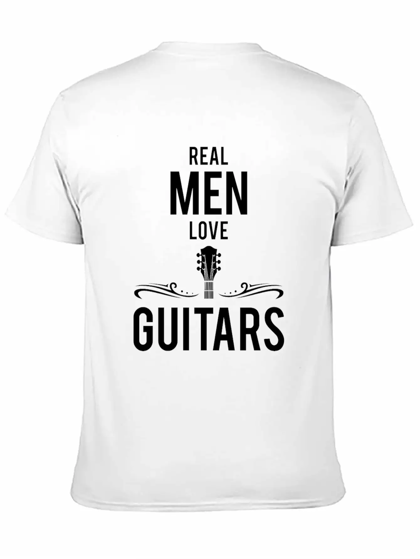 Cool Real Men Love Guitars Guitar Lovers Gift Relaxed Everyday Tee – Lightweight And Durable Cotton