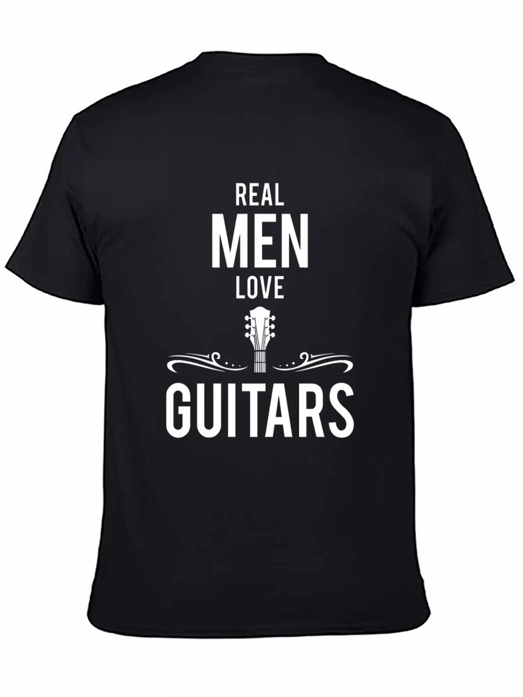 Cool Real Men Love Guitars Guitar Lovers Gift Timeless Short Sleeve Tee – Comfy And Minimalist Design