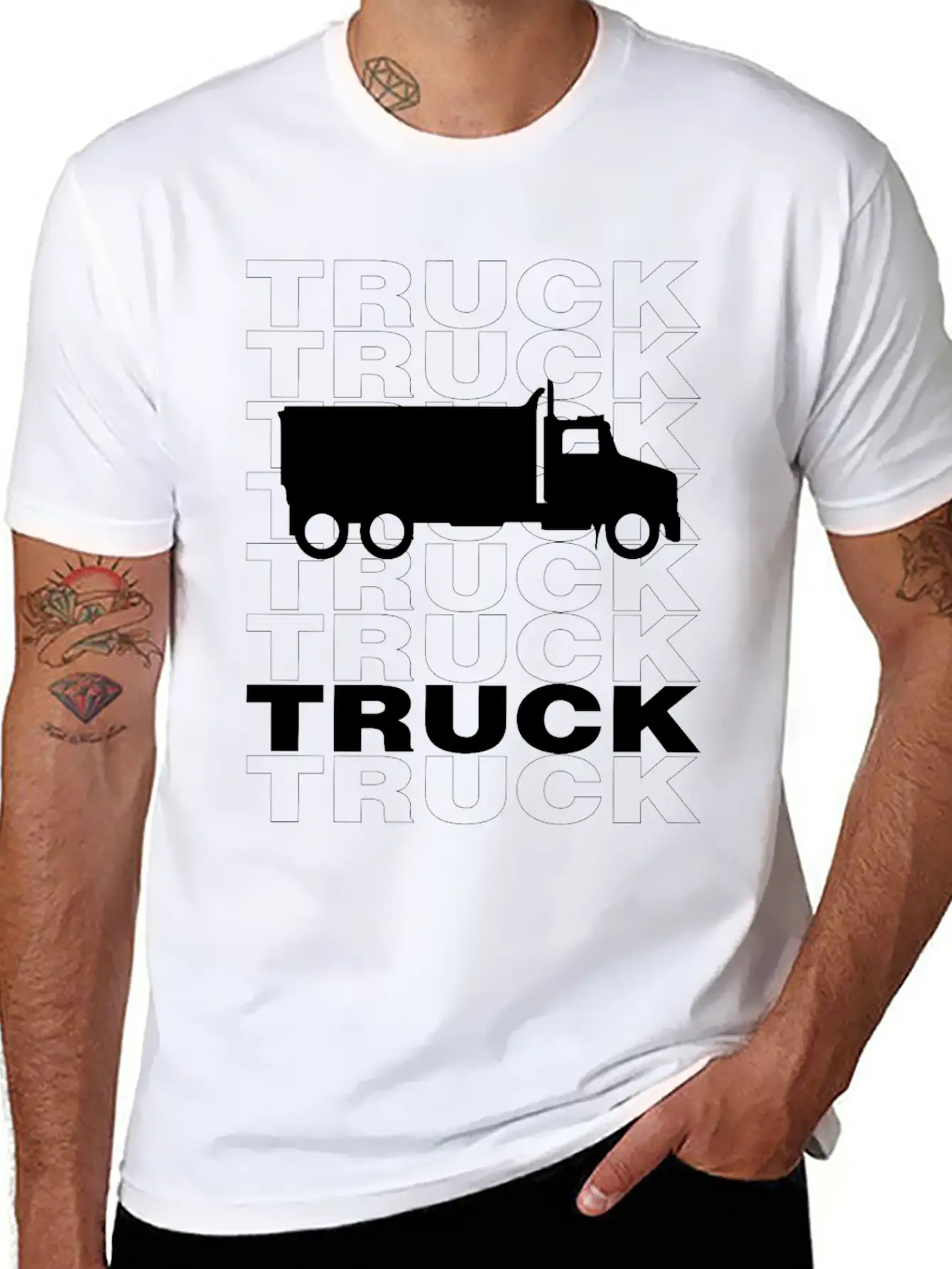 Cool Truck Urban Design Streetwear Classic Cotton Tee – Unisex Comfort For Any Season