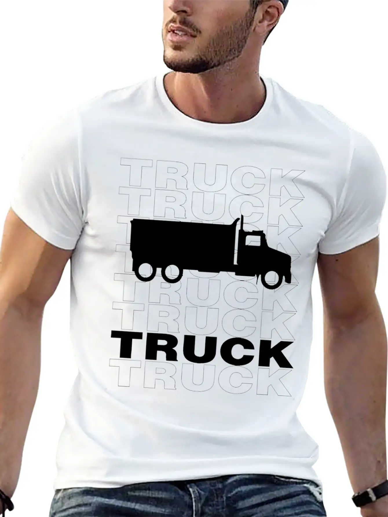 Cool Truck Urban Design Streetwear Classic Cotton Tee – Unisex Comfort For Any Season
