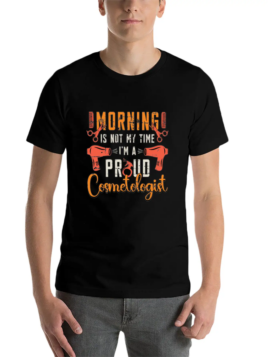 Cosmetologist Morning Is Not My Time Esthetician Timeless Short Sleeve Tee – Comfy And Minimalist Design