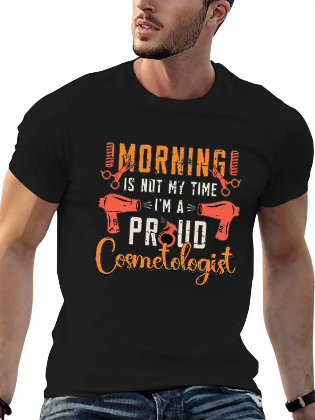 Cosmetologist Morning Is Not My Time Esthetician Timeless Short Sleeve Tee – Comfy And Minimalist Design