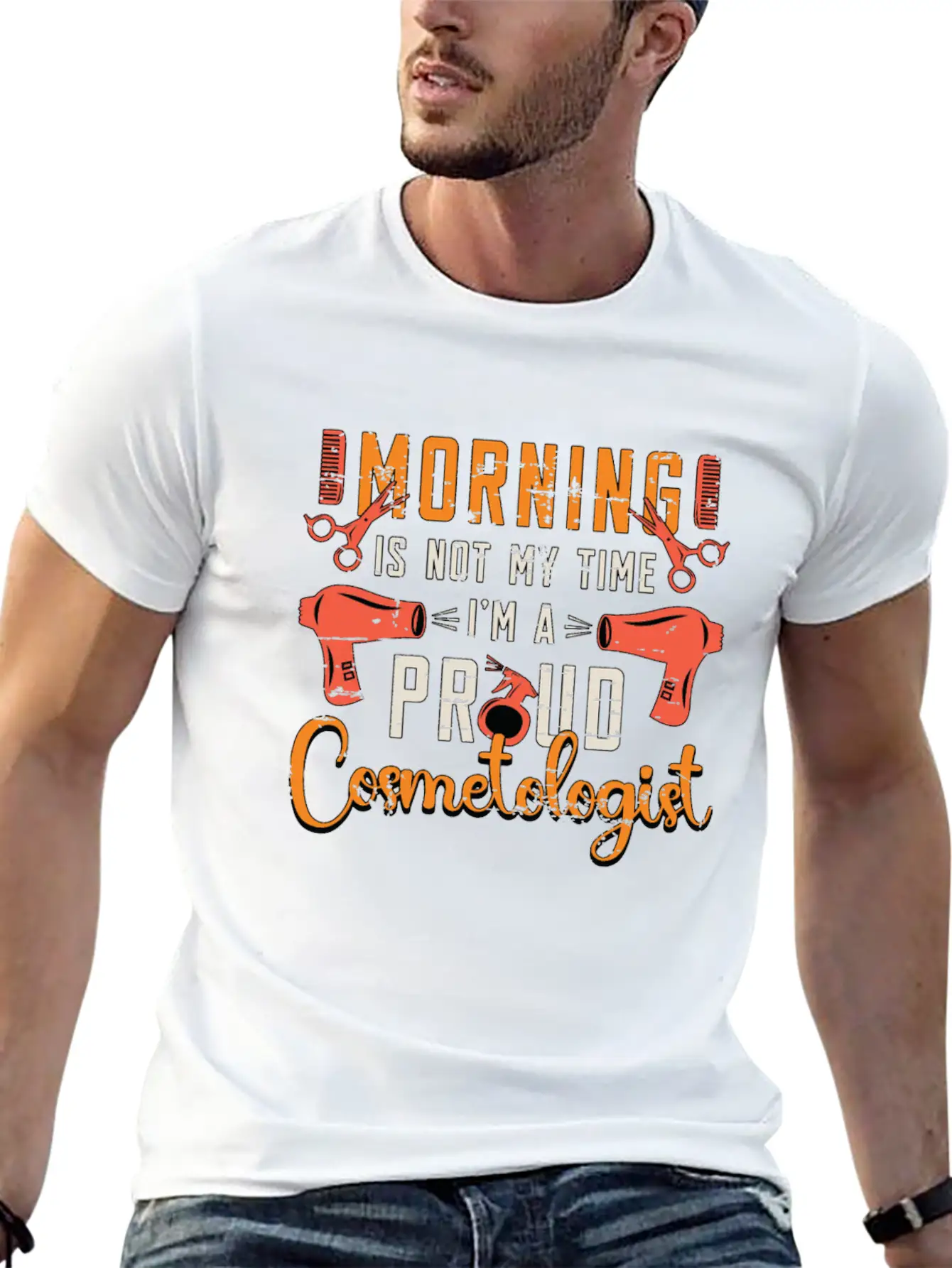 Cosmetologist Morning Is Not My Time Esthetician Timeless Short Sleeve Tee – Comfy And Minimalist Design