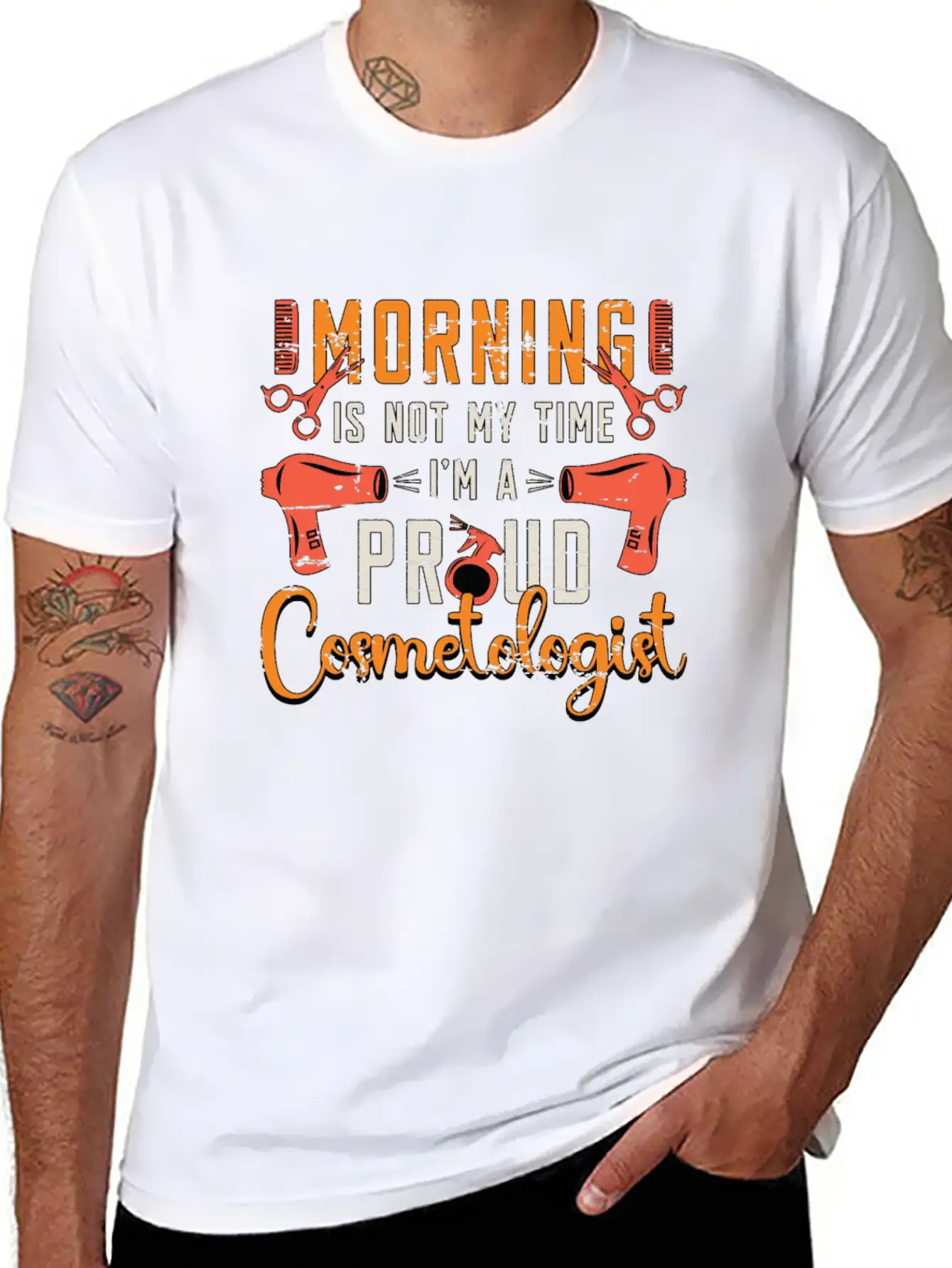 Cosmetologist Morning Is Not My Time Esthetician Timeless Short Sleeve Tee – Comfy And Minimalist Design