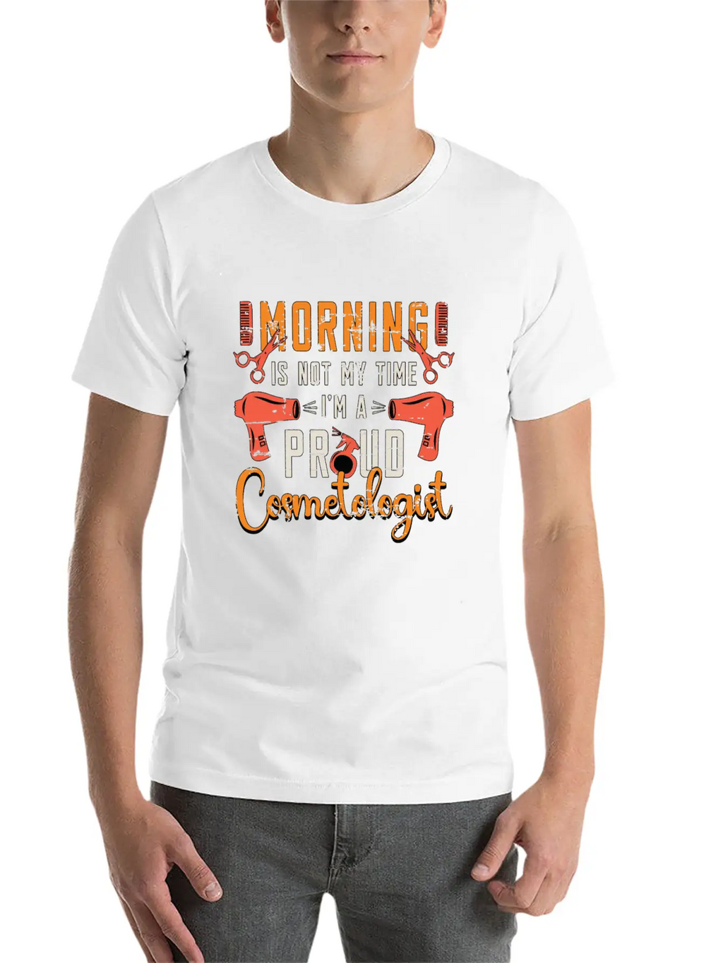 Cosmetologist Morning Is Not My Time Esthetician Timeless Short Sleeve Tee – Comfy And Minimalist Design