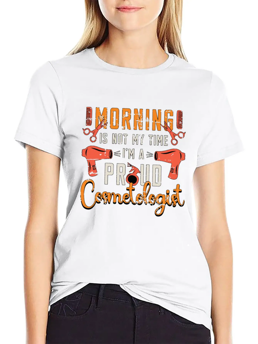 Cosmetologist Morning Is Not My Time Esthetician Timeless Short Sleeve Tee – Comfy And Minimalist Design