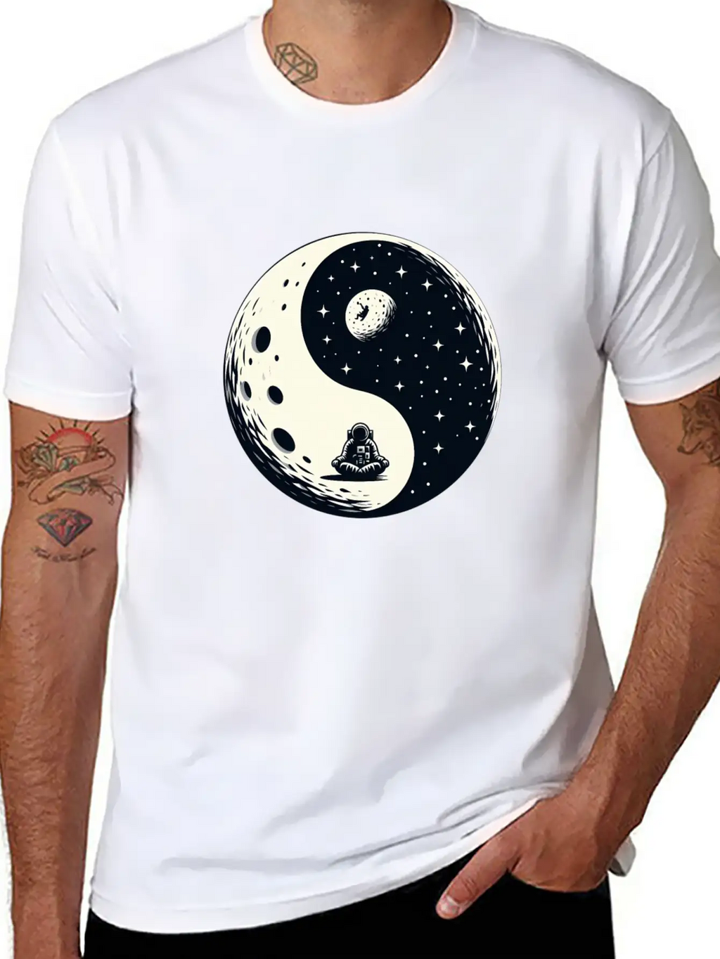 Cosmic Harmony Unisex Casual T-Shirt – Clean Design For Daily Comfort