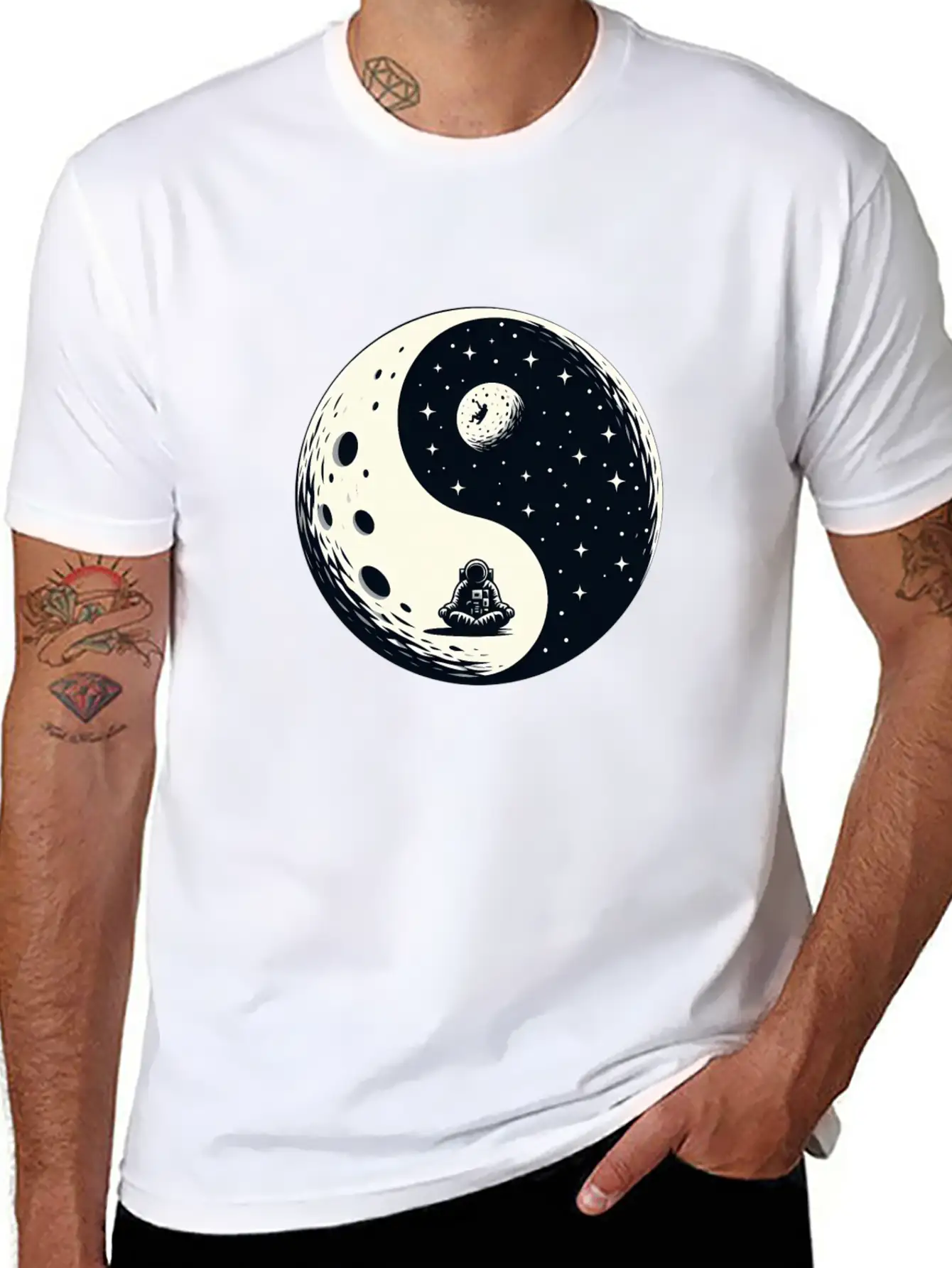 Cosmic Harmony Unisex Casual T-Shirt – Clean Design For Daily Comfort