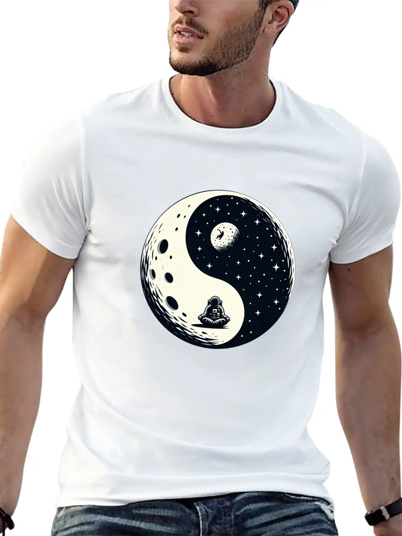 Cosmic Harmony Unisex Casual T-Shirt – Clean Design For Daily Comfort