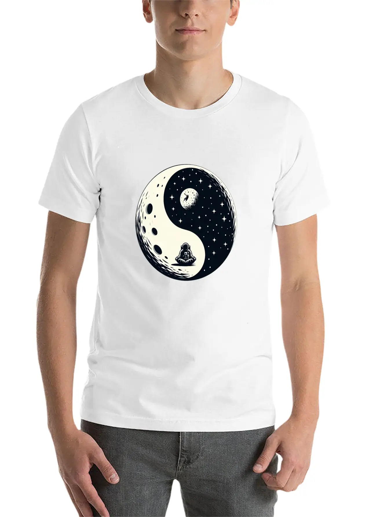 Cosmic Harmony Unisex Casual T-Shirt – Clean Design For Daily Comfort