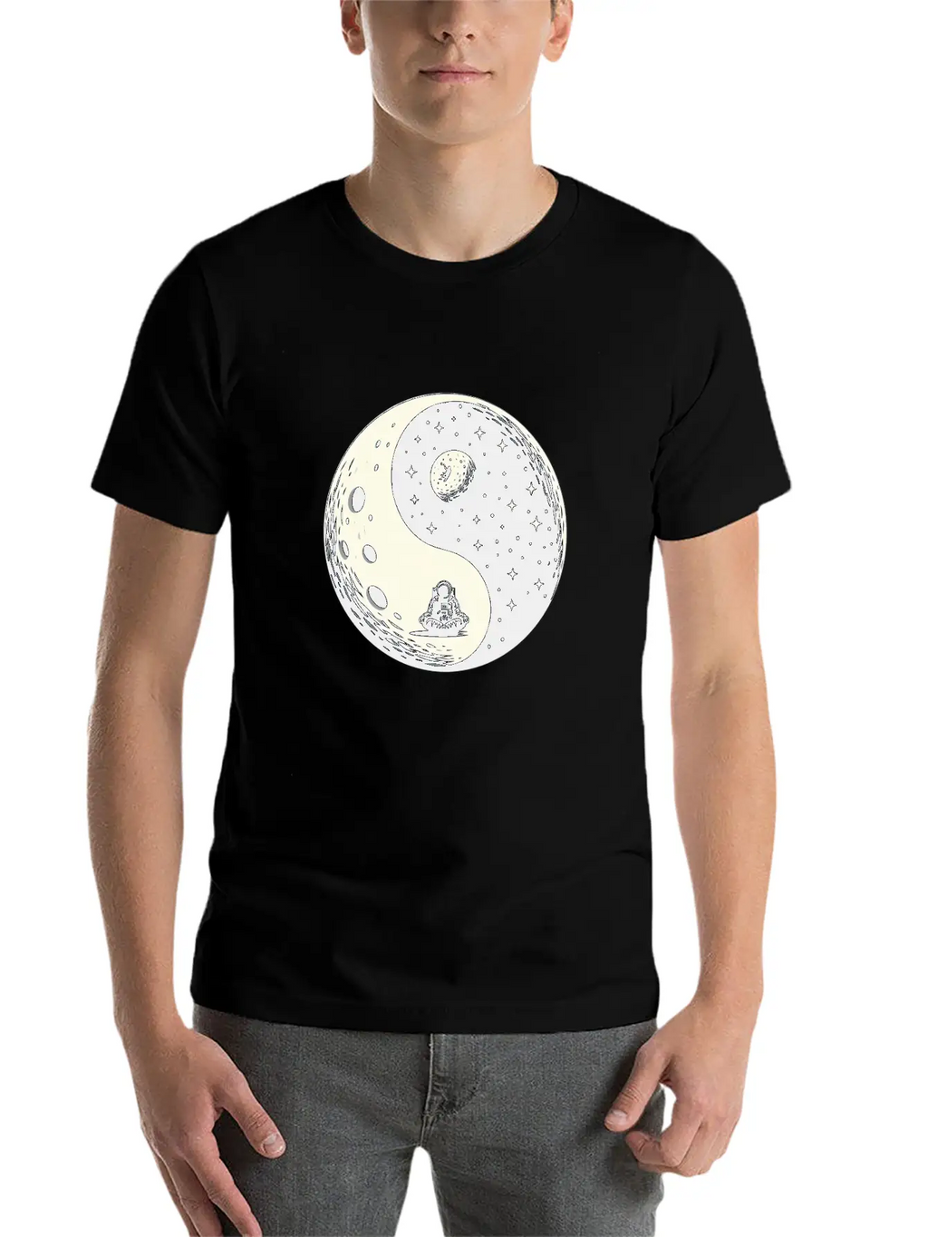 Cosmic Harmony Unisex Casual T-Shirt – Clean Design For Daily Comfort