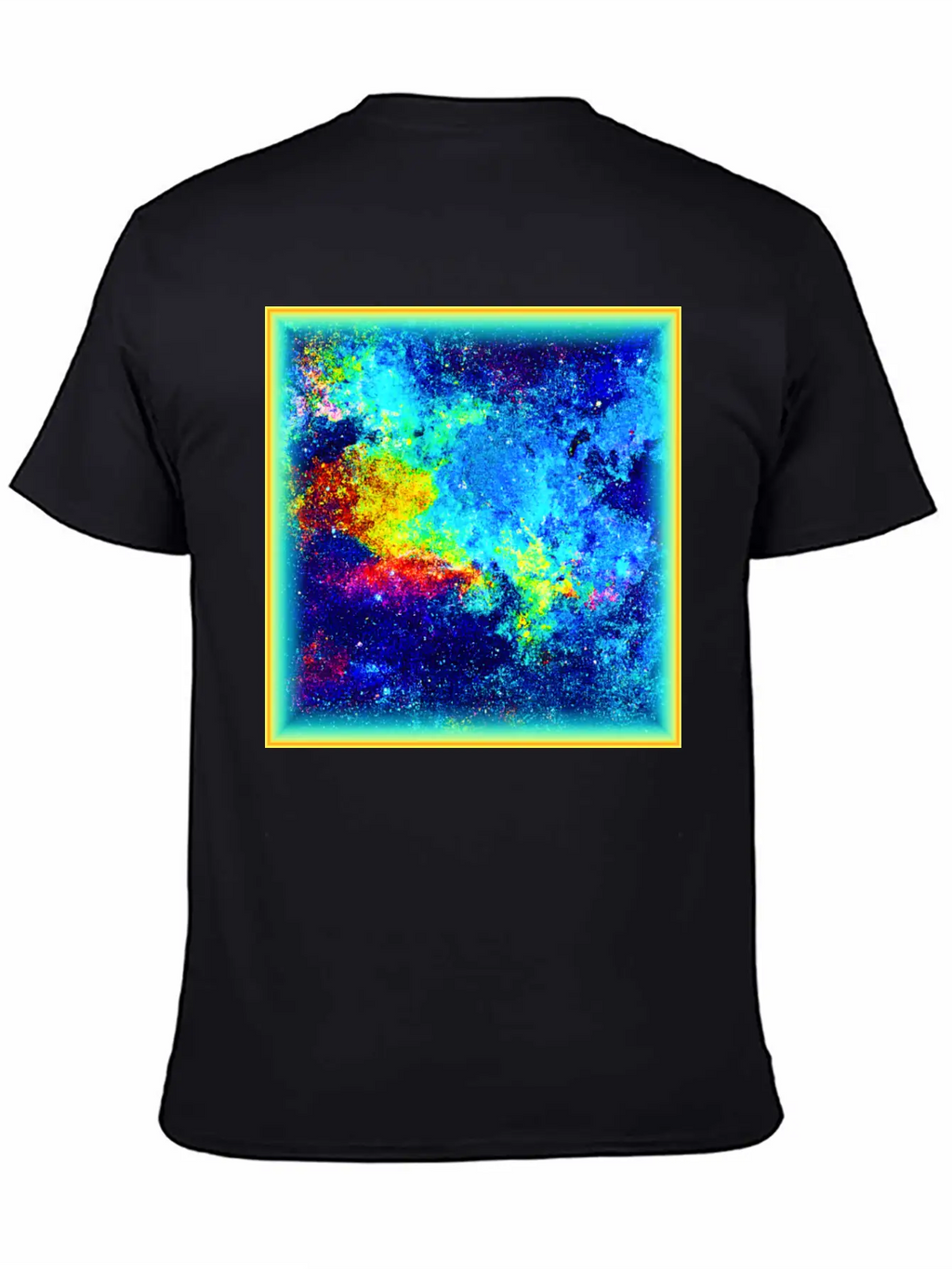 Cosmic Kaleidoscope: Colorful Universe Art Timeless Short Sleeve Tee – Comfy And Minimalist Design