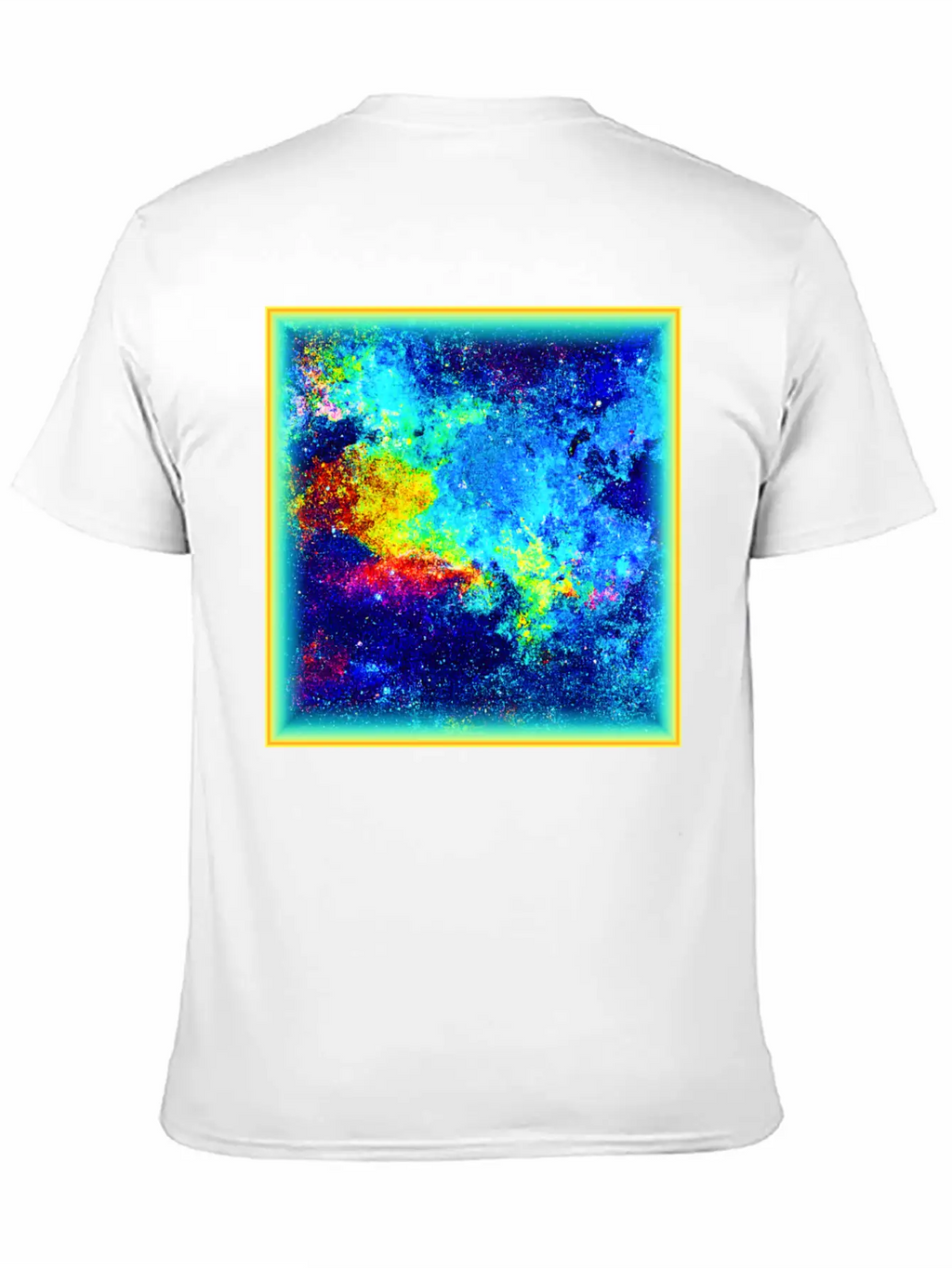 Cosmic Kaleidoscope: Colorful Universe Art Timeless Short Sleeve Tee – Comfy And Minimalist Design