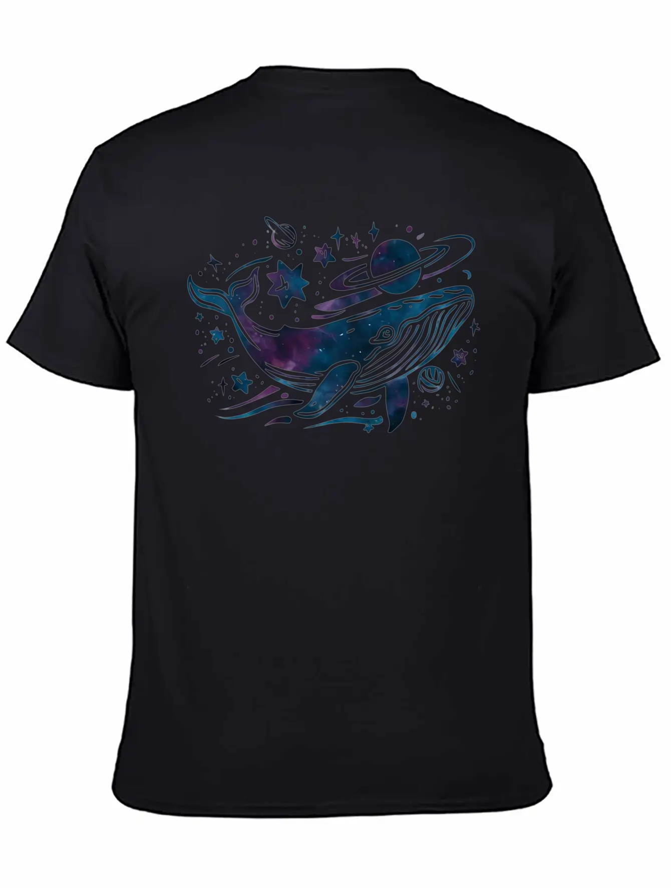 Cosmic Whale Dream Breathable Graphic T-Shirt – Perfect For Casual Days