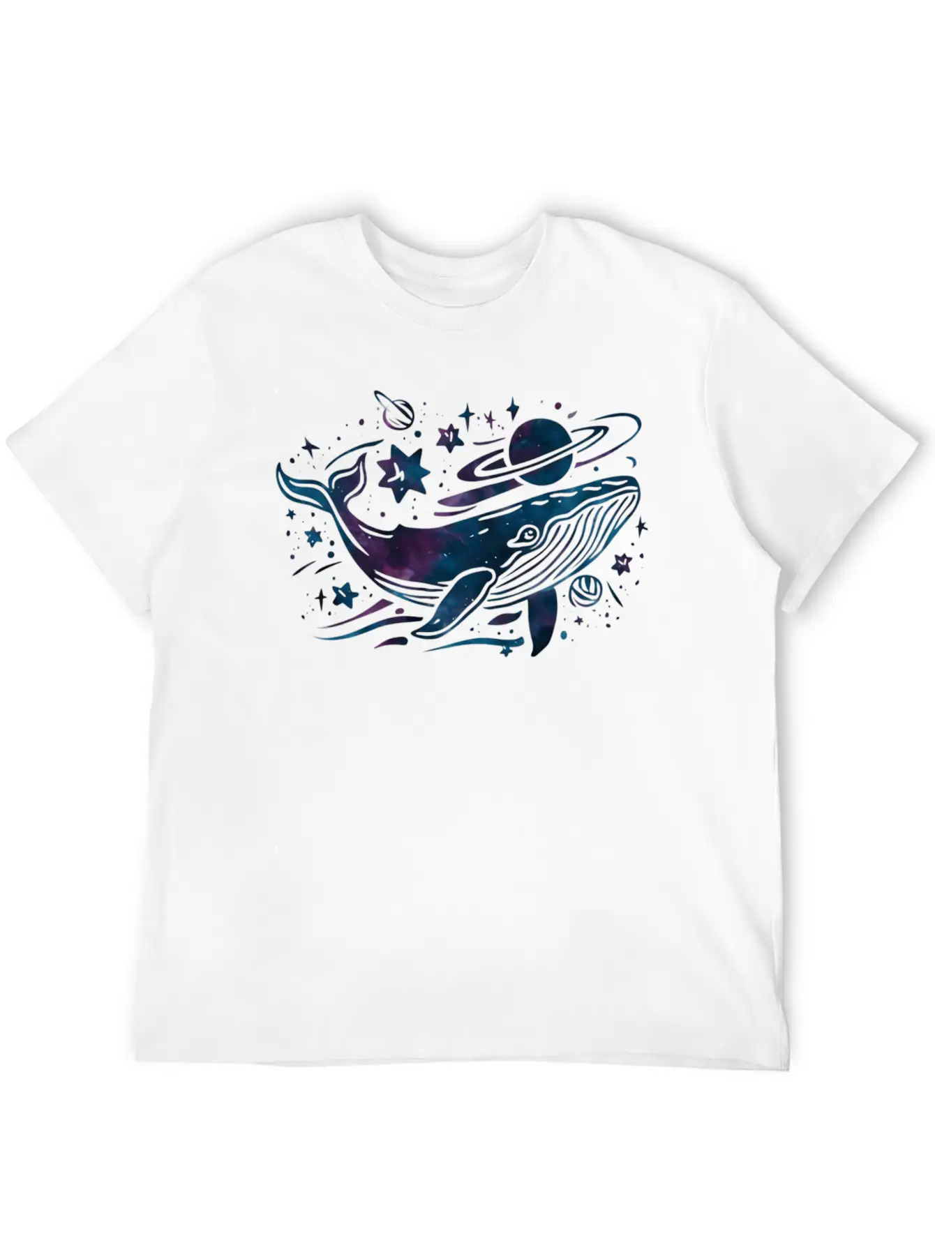 Cosmic Whale Dream Breathable Graphic T-Shirt – Perfect For Casual Days
