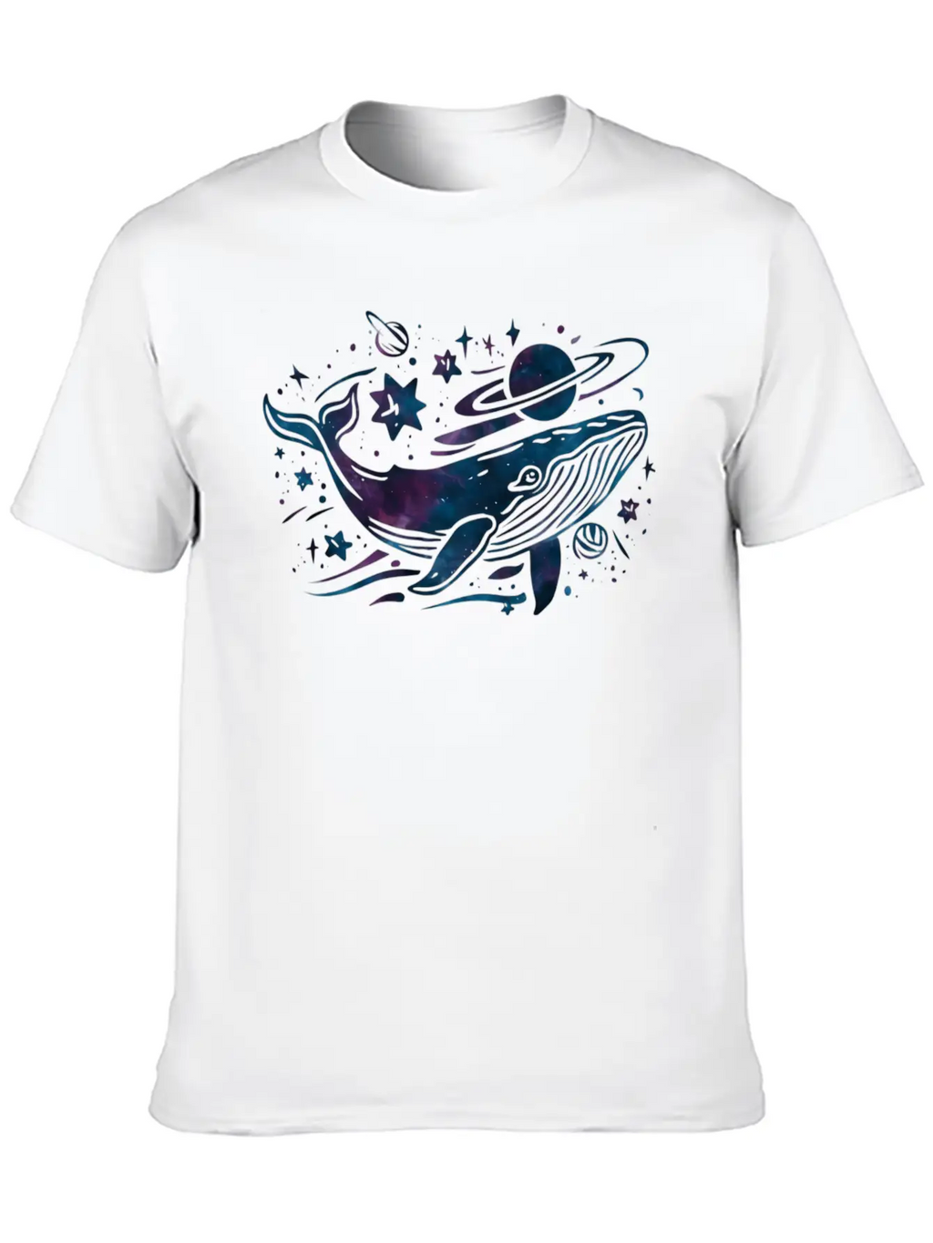 Cosmic Whale Dream Breathable Graphic T-Shirt – Perfect For Casual Days