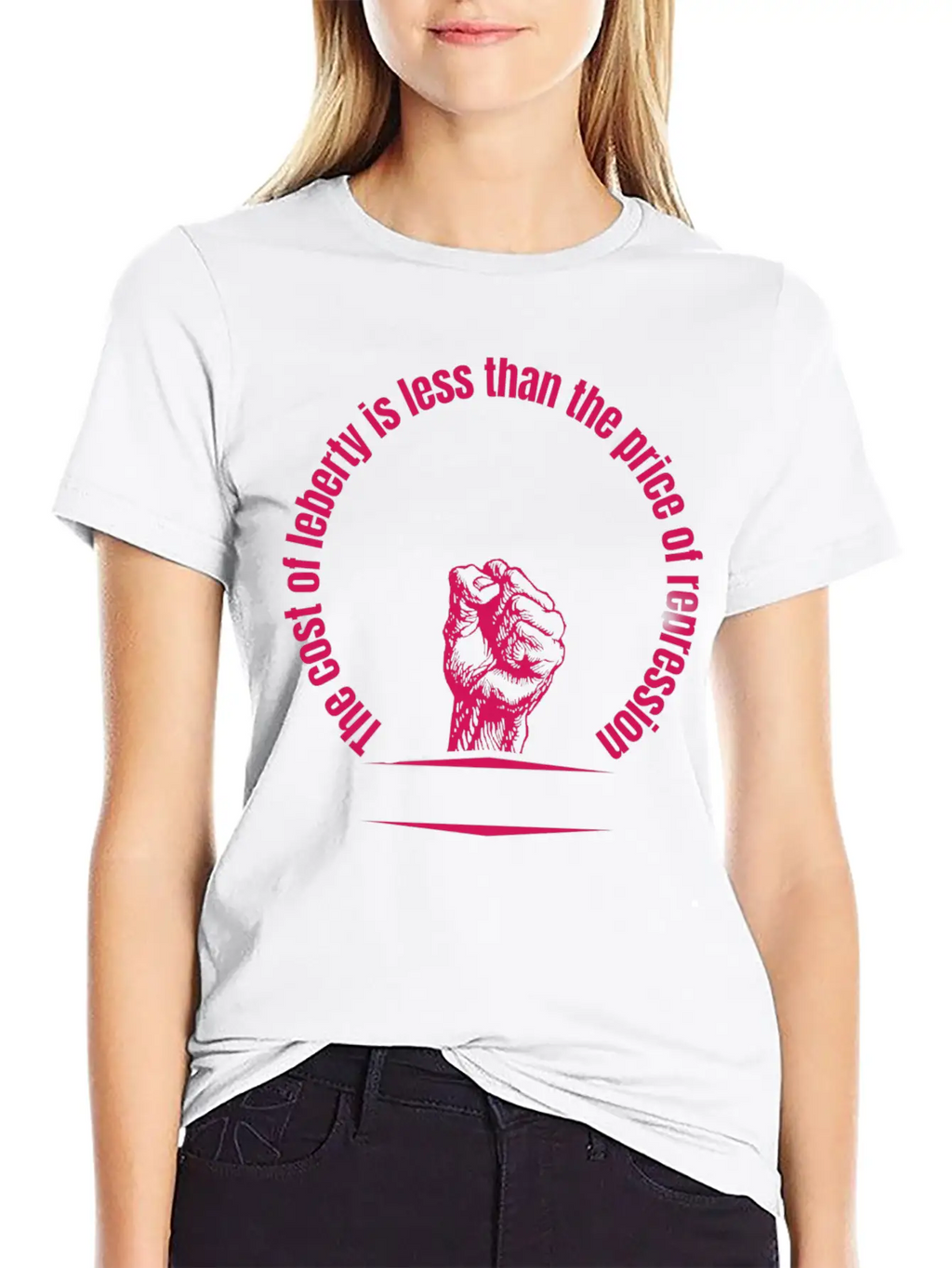 Cost Of Liberty Is Less Than The Price Of Repressi Essential Cotton Tee For Daily Outfits – Unisex Style
