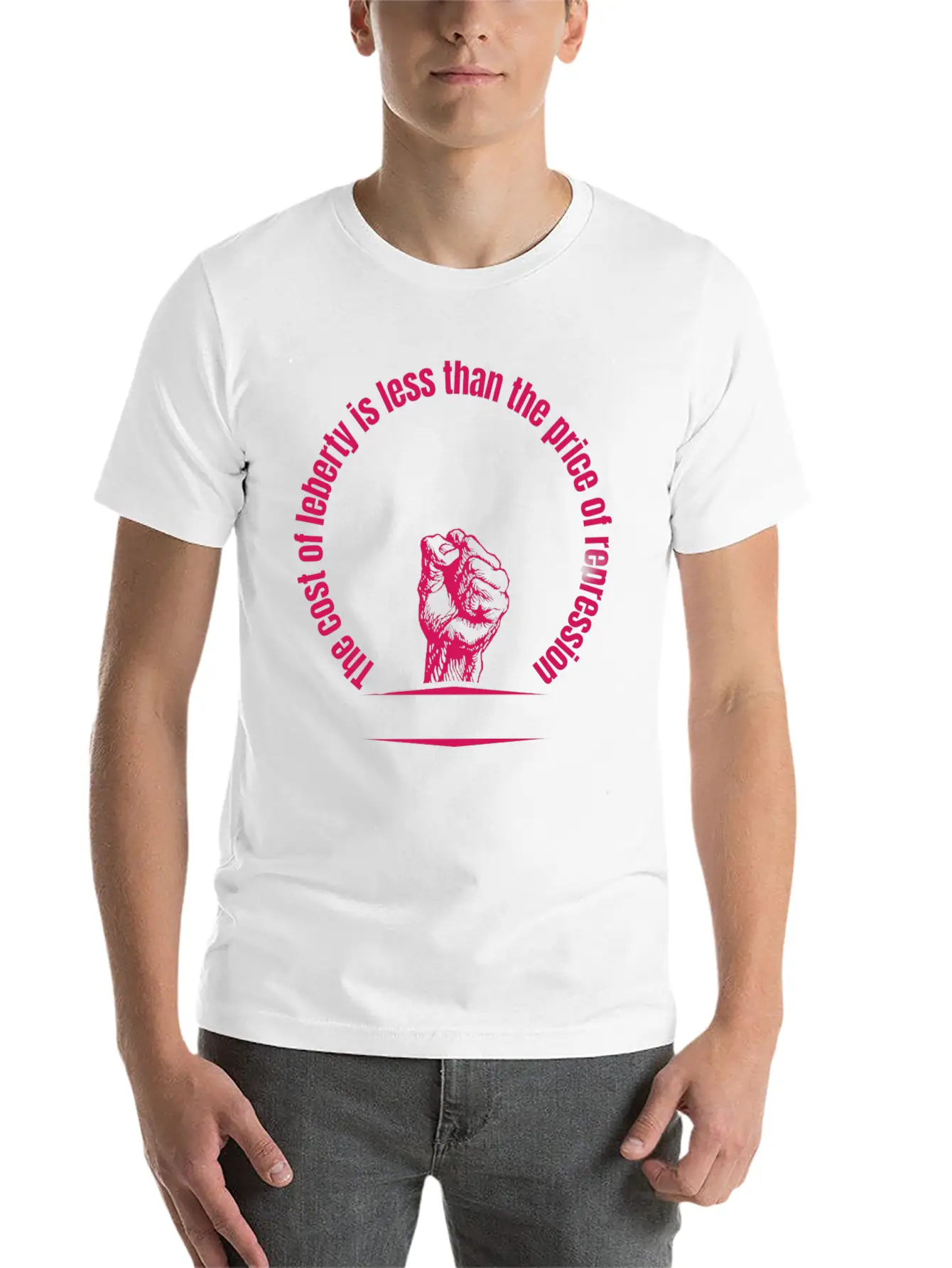 Cost Of Liberty Is Less Than The Price Of Repressi Essential Cotton Tee For Daily Outfits – Unisex Style