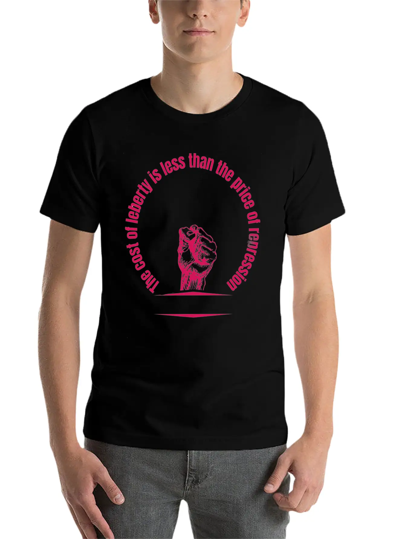 Cost Of Liberty Is Less Than The Price Of Repressi Essential Cotton Tee For Daily Outfits – Unisex Style