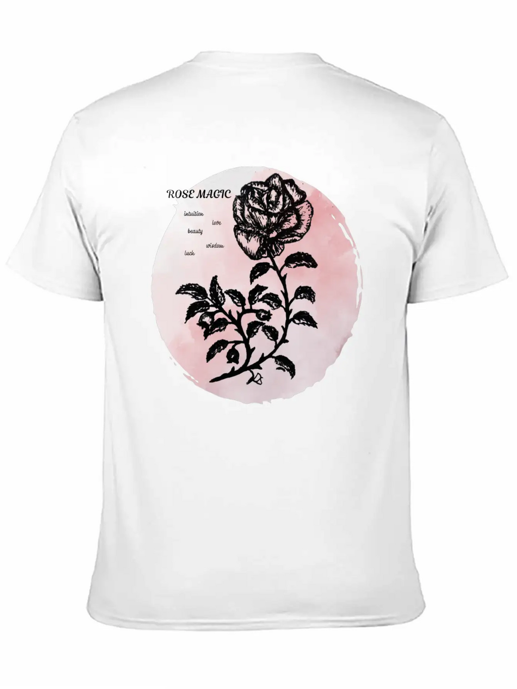 Cottage Rose Magic On Pink Unisex Casual T-Shirt – Clean Design For Daily Comfort