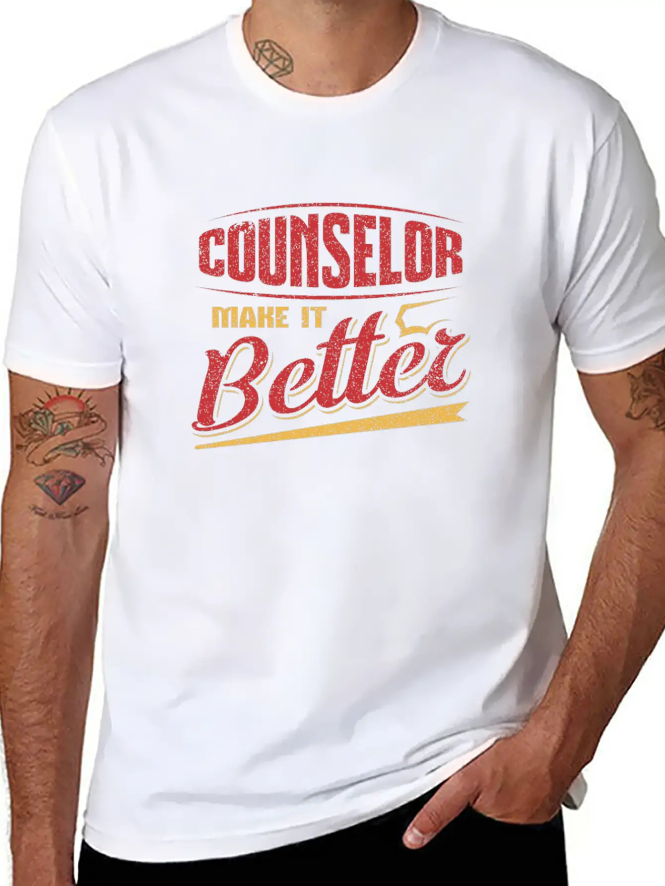 Counselor Make It Better Counselor Gift Basic Graphic T-Shirt – Daily Comfort In Soft Cotton