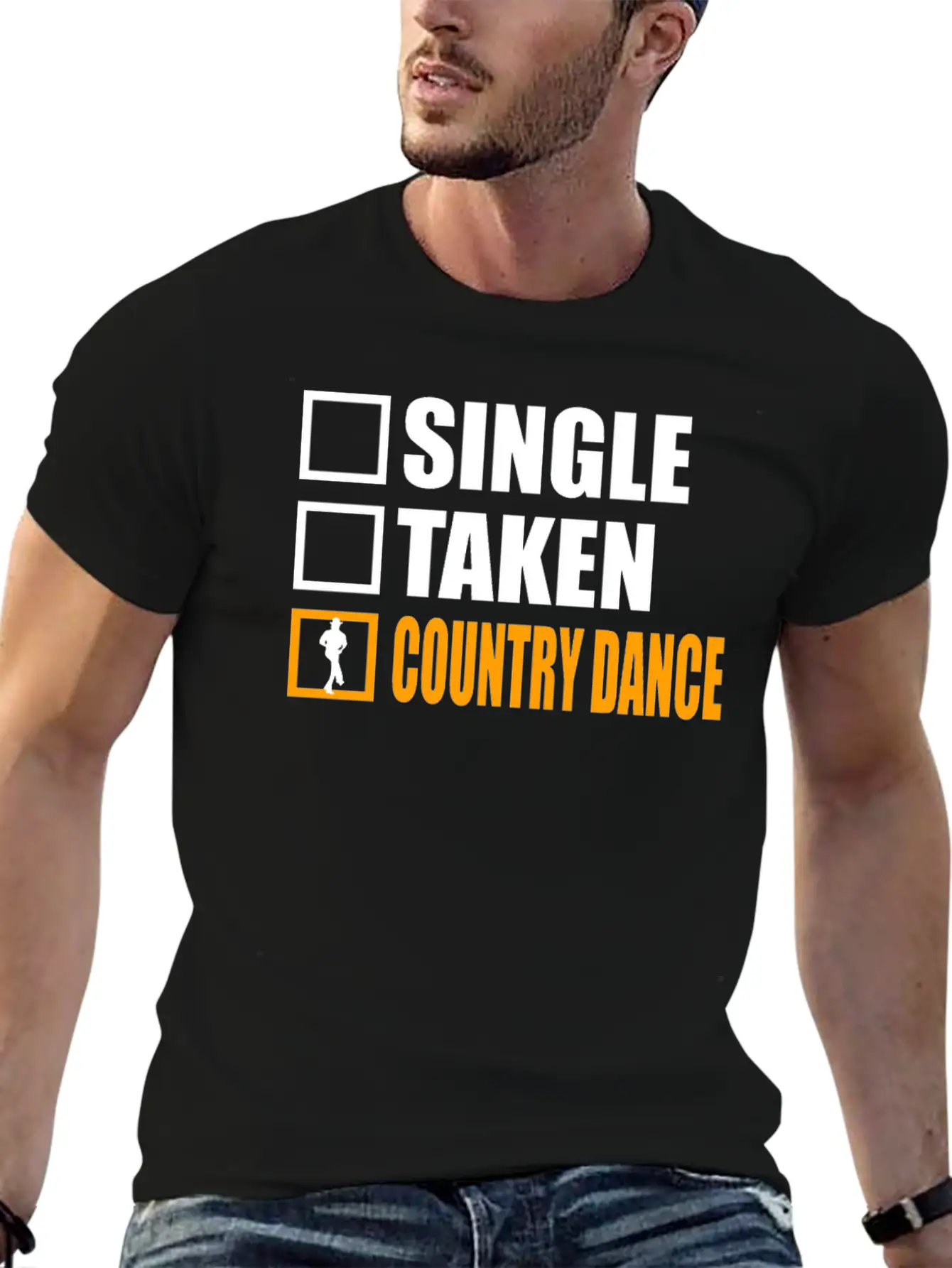Country Dance Is My Girlfriend Essential Cotton Tee For Daily Outfits – Unisex Style