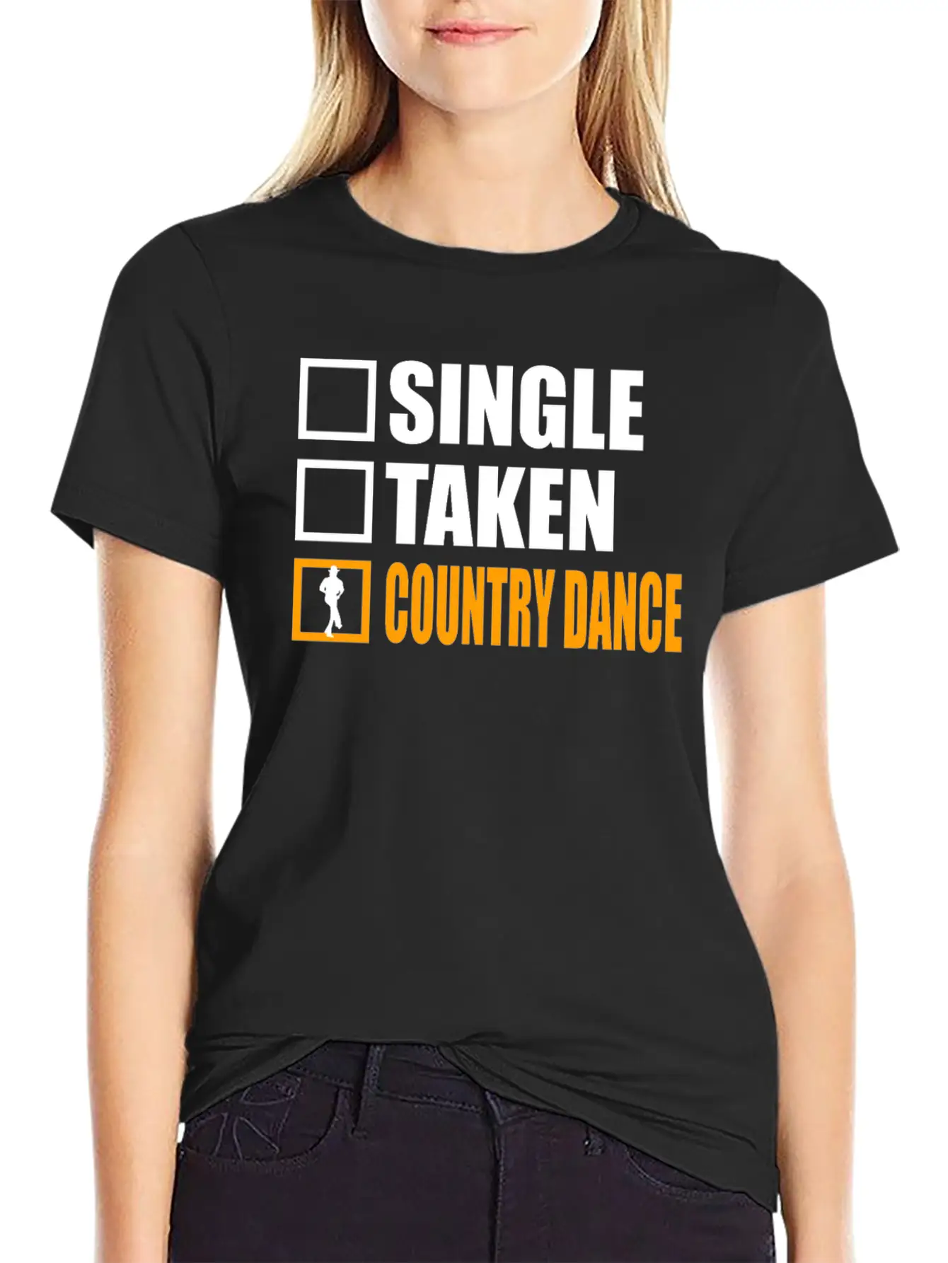 Country Dance Is My Girlfriend Essential Cotton Tee For Daily Outfits – Unisex Style