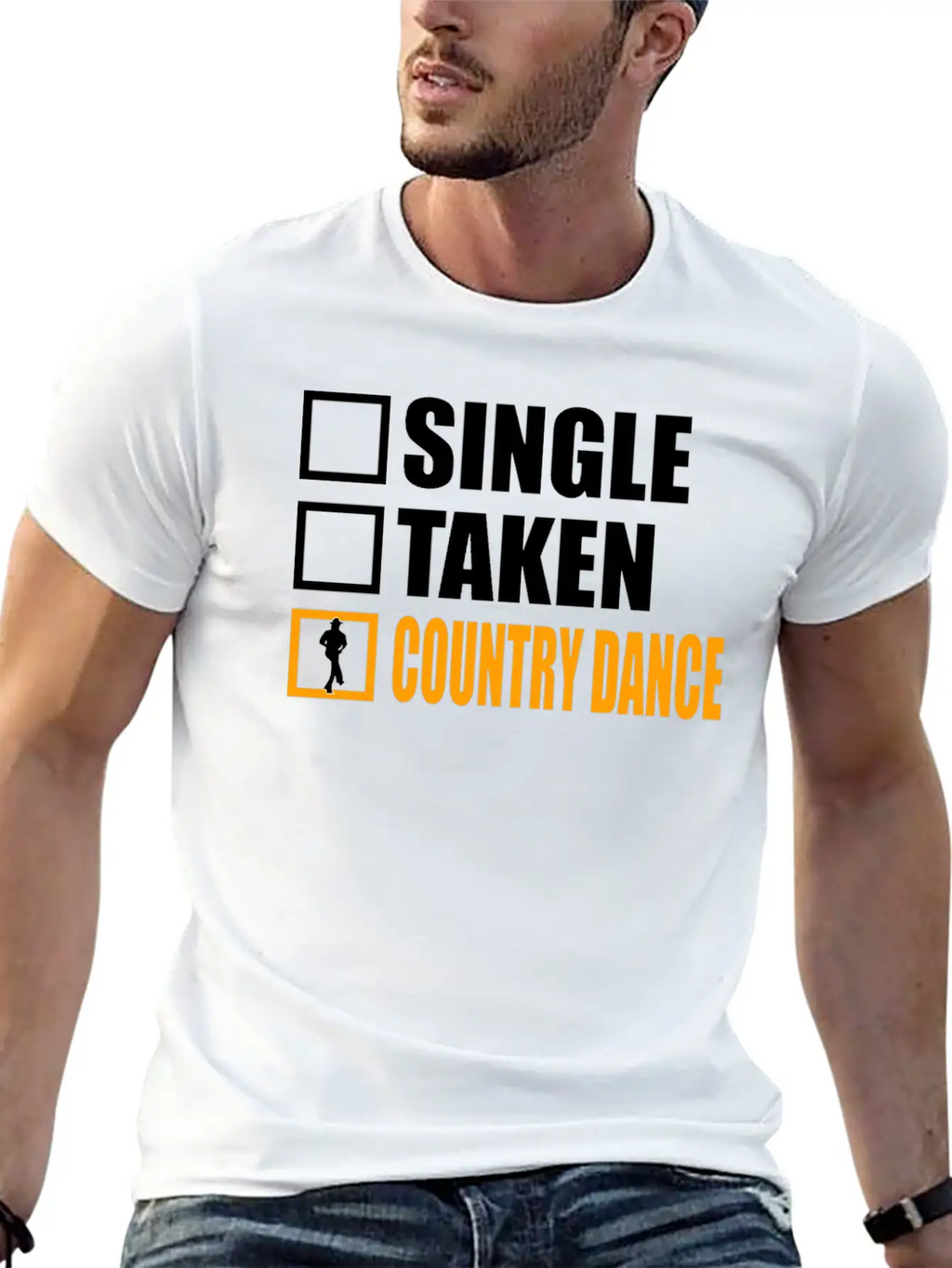 Country Dance Is My Girlfriend Essential Cotton Tee For Daily Outfits – Unisex Style