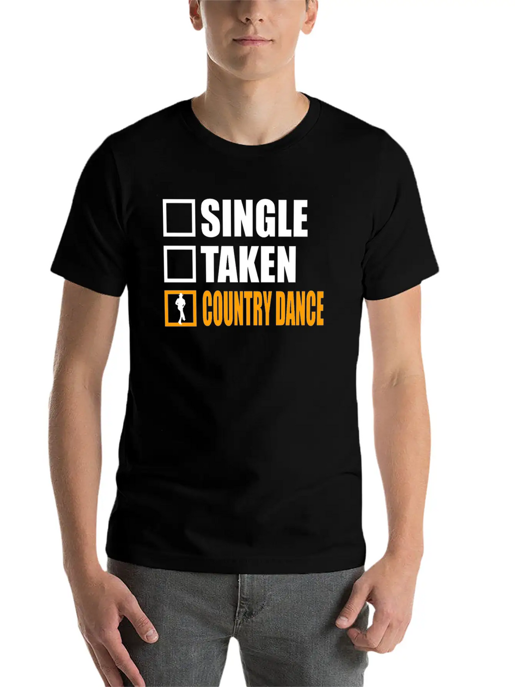 Country Dance Is My Girlfriend Essential Cotton Tee For Daily Outfits – Unisex Style