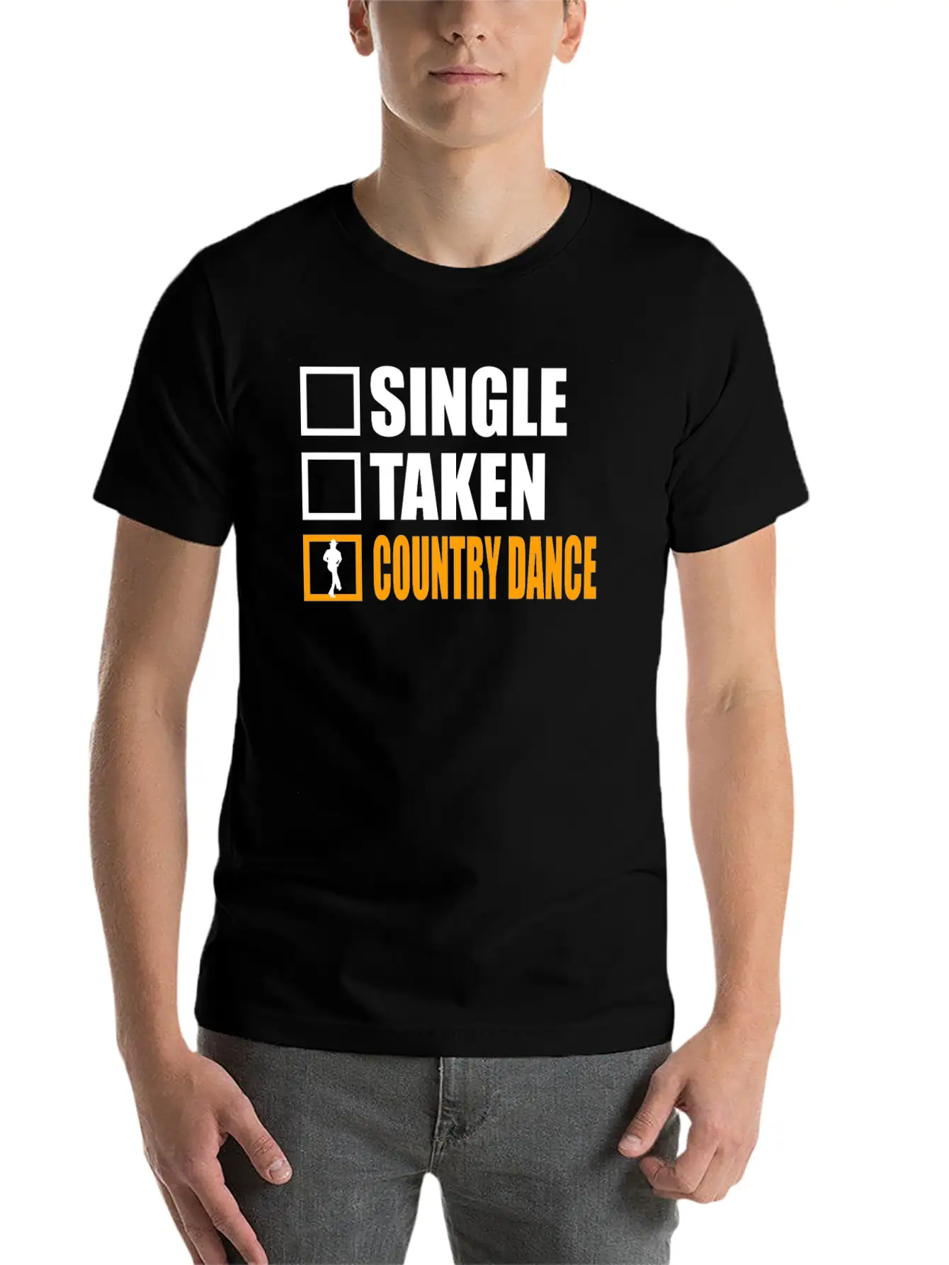 Country Dance Is My Girlfriend Essential Cotton Tee For Daily Outfits – Unisex Style