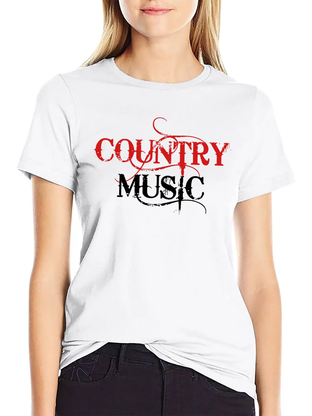 Country Music ! Basic Graphic T-Shirt – Daily Comfort In Soft Cotton