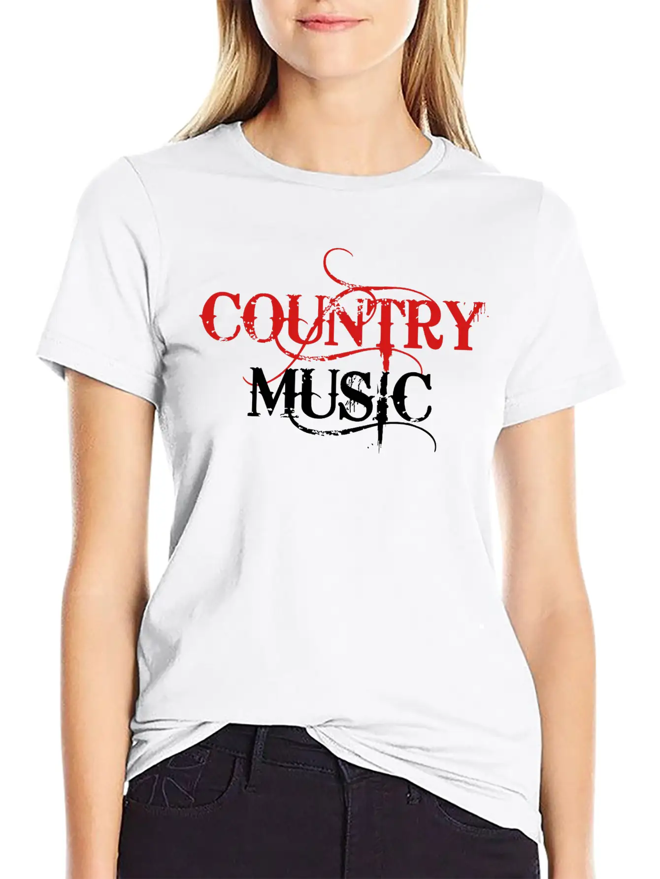 Country Music ! Basic Graphic T-Shirt – Daily Comfort In Soft Cotton